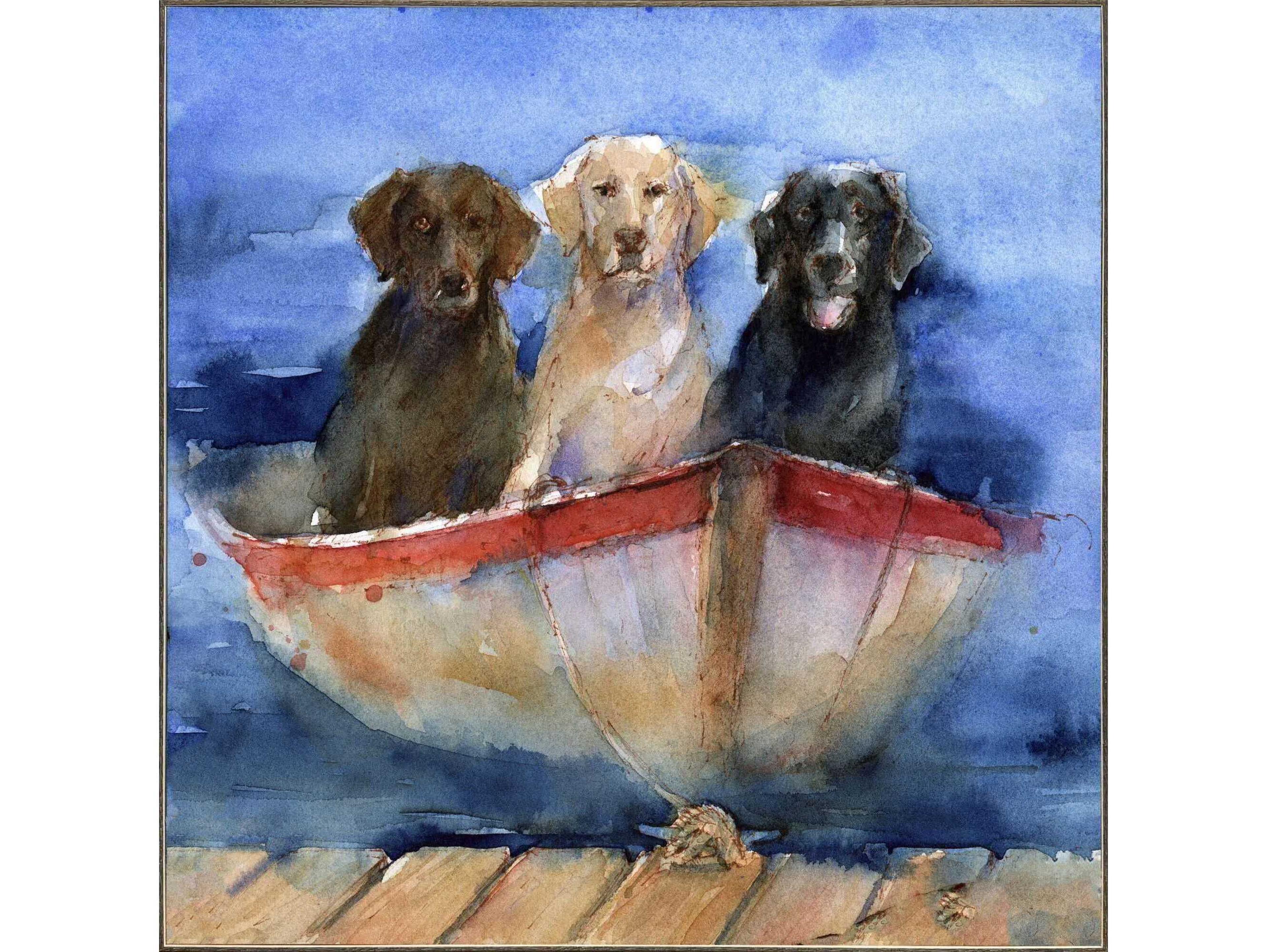 Paragon Animals Boat Labs Canvas Wall Art