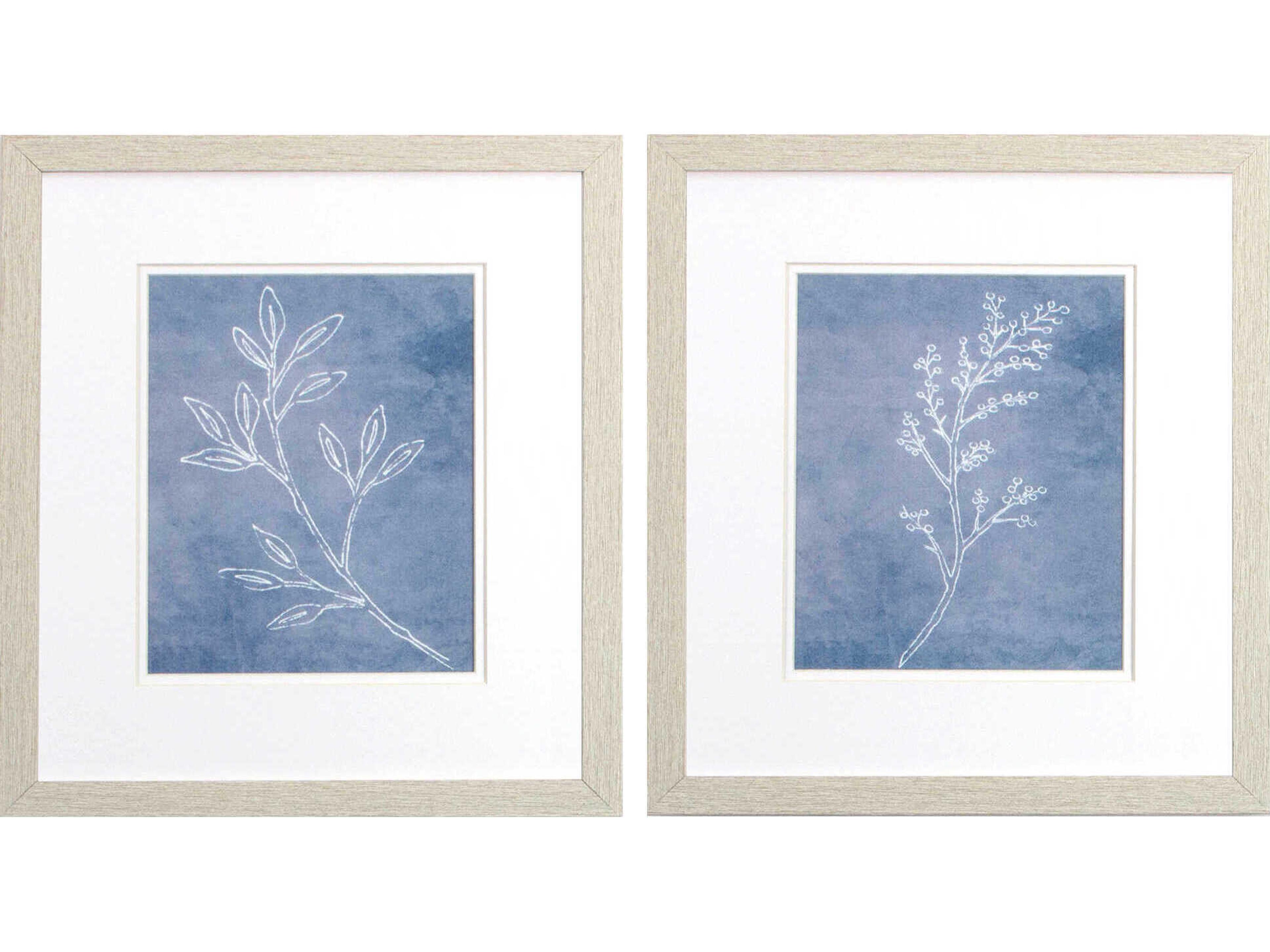 Paragon Florals Branch Sketch Wall Art Set of 2