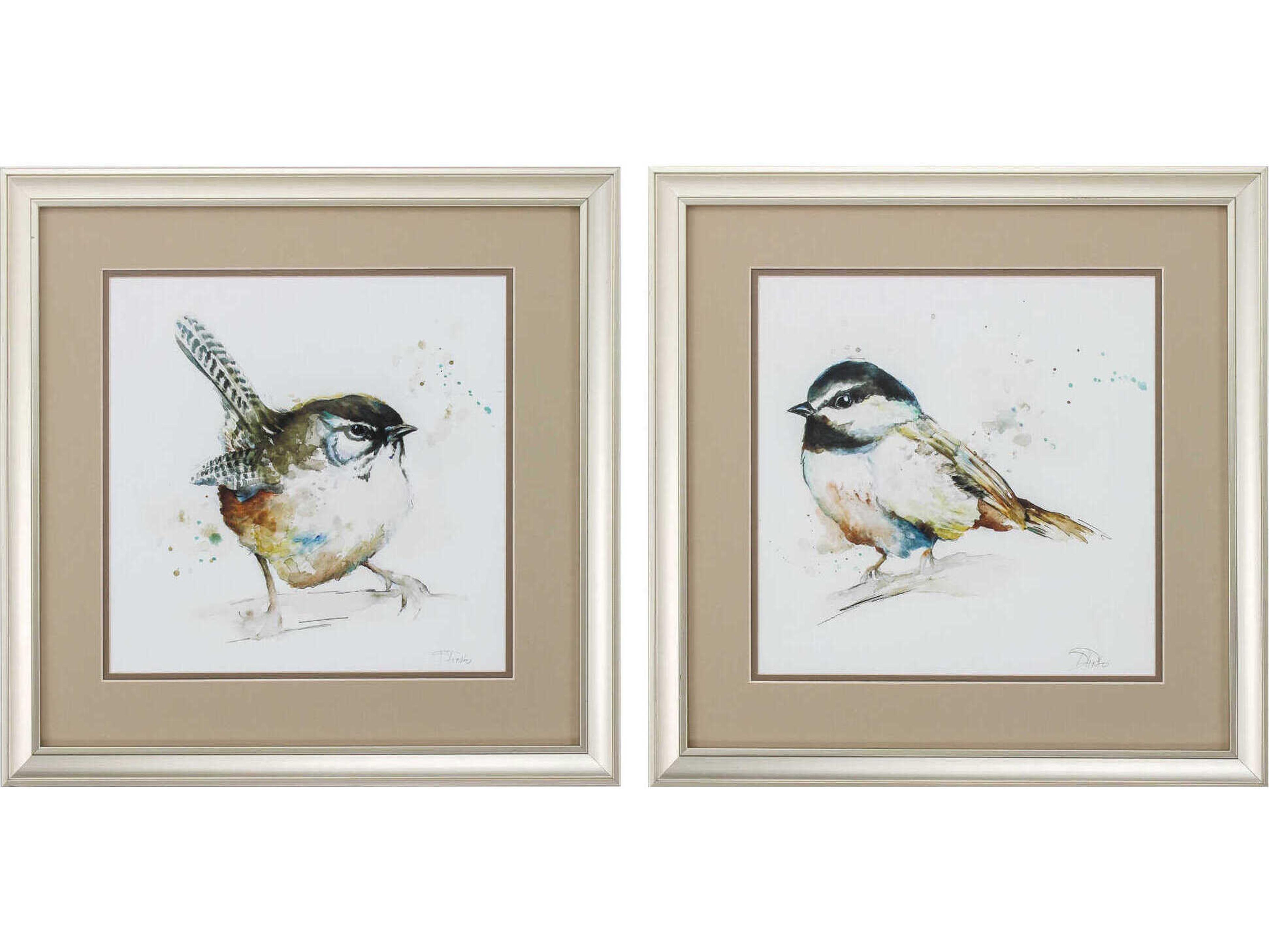 Paragon Florals Watercolor Mountain Wall Art Set of 2