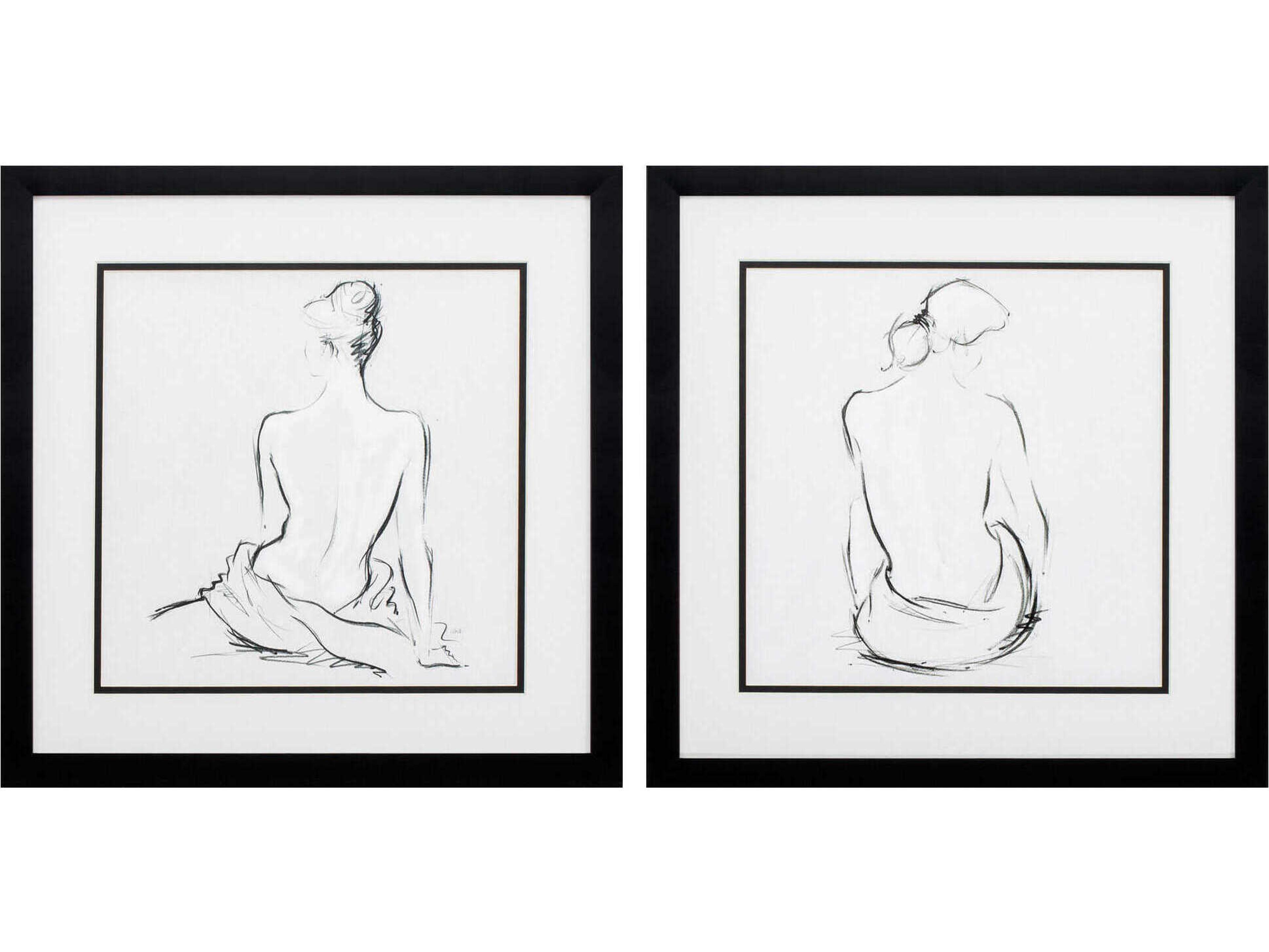 Paragon Vintage Poised Pose Wall Art Set of 2