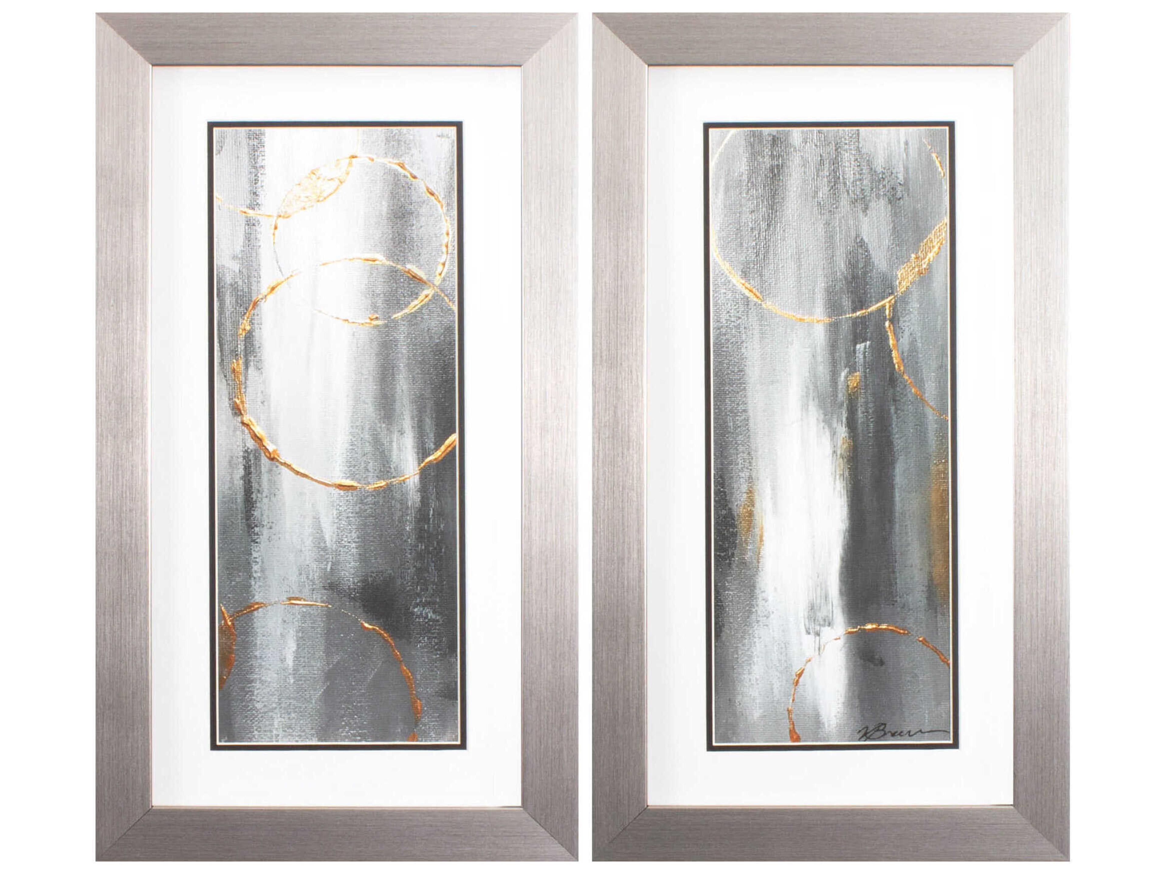 Paragon Abstract Gray Matter Wall Art Set of 2