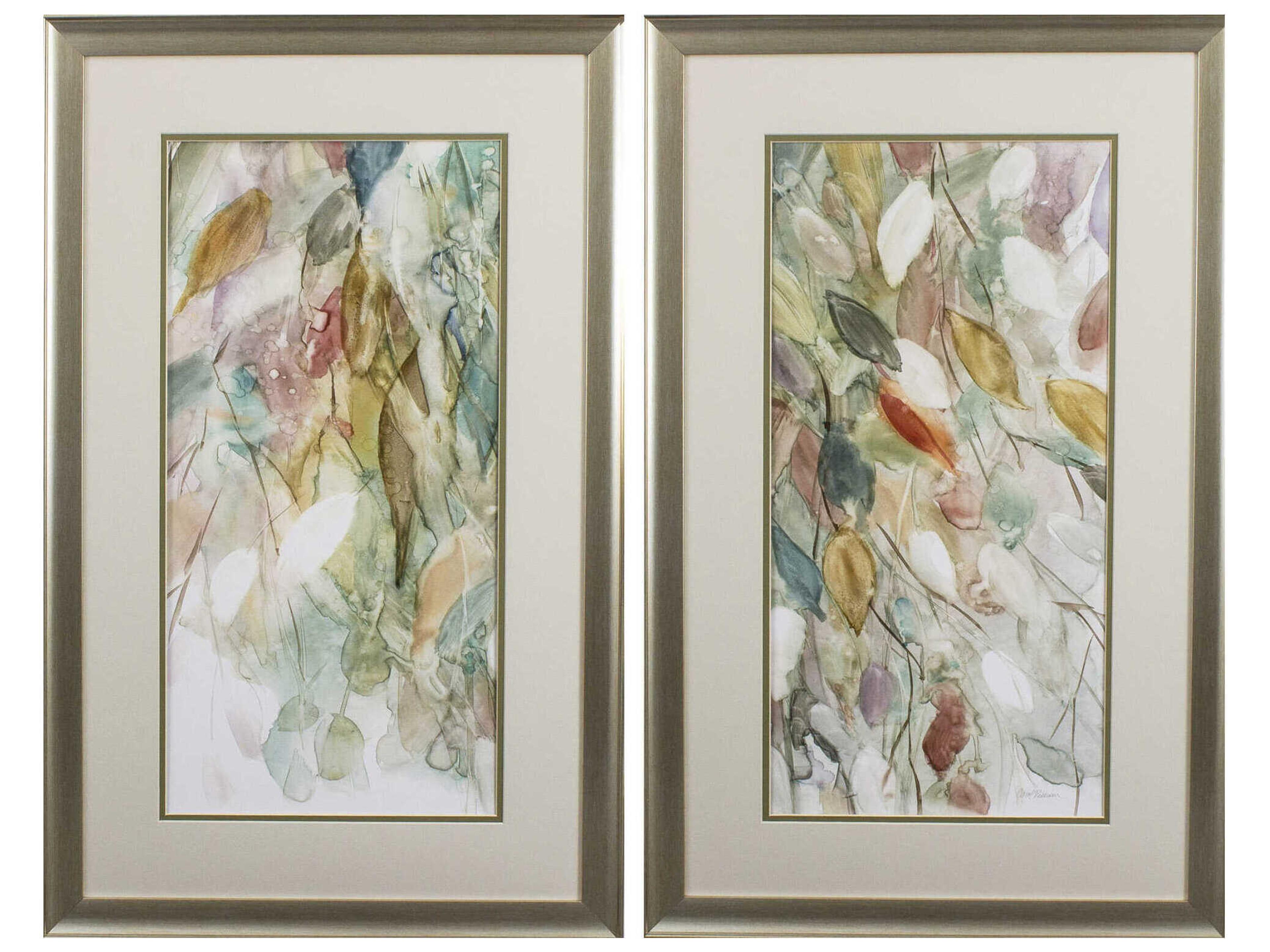 Paragon Florals Rainy Cascade Wall Art Set of 2