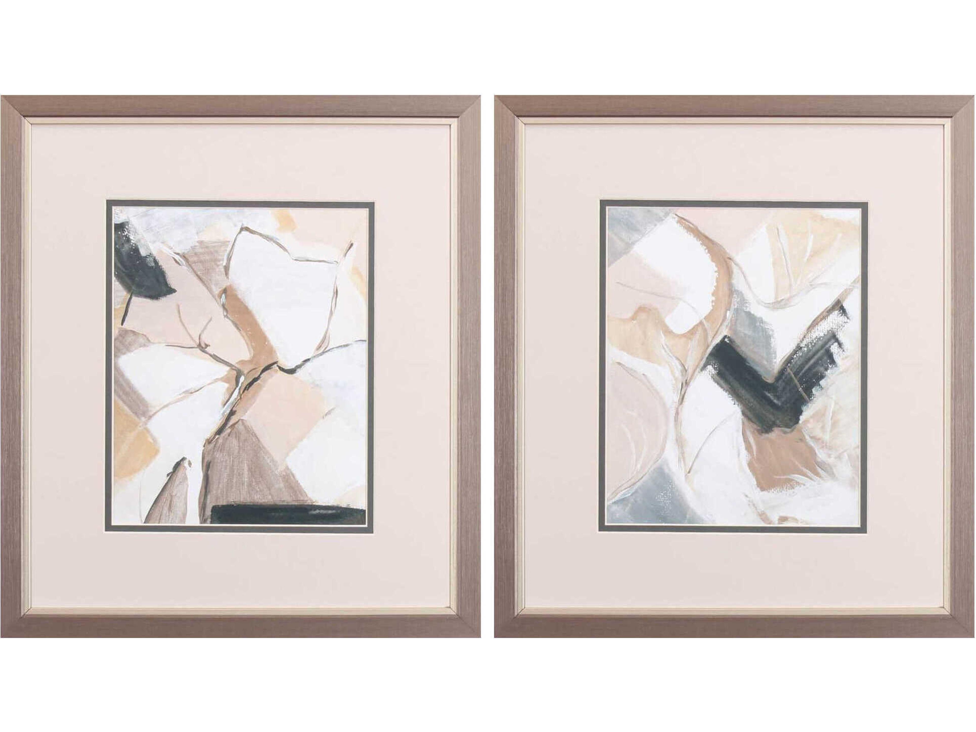 Paragon Abstract Marble Lines Wall Art Set of 2