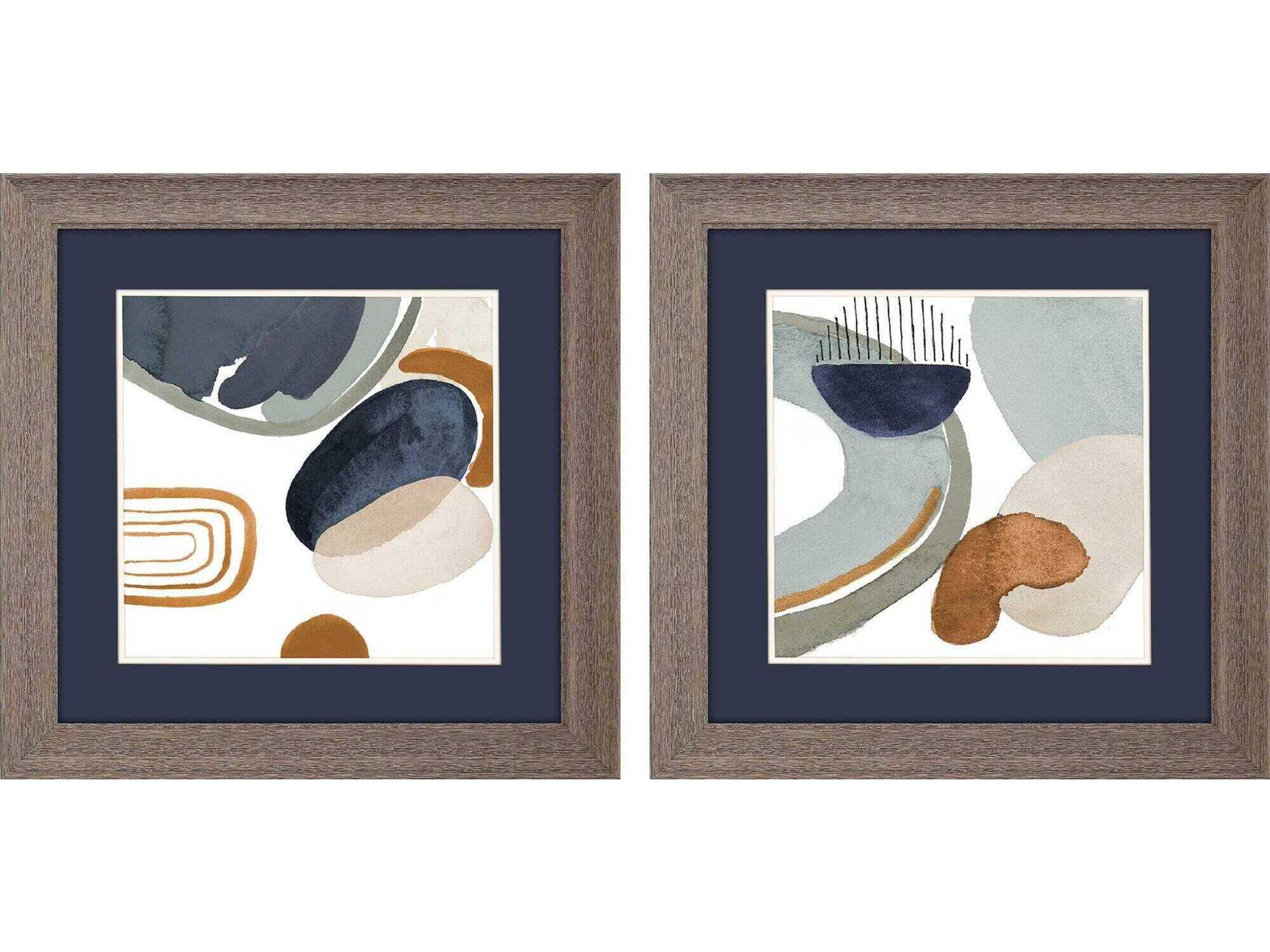 Paragon Abstract Hushed Nature Wall Art Set of 2