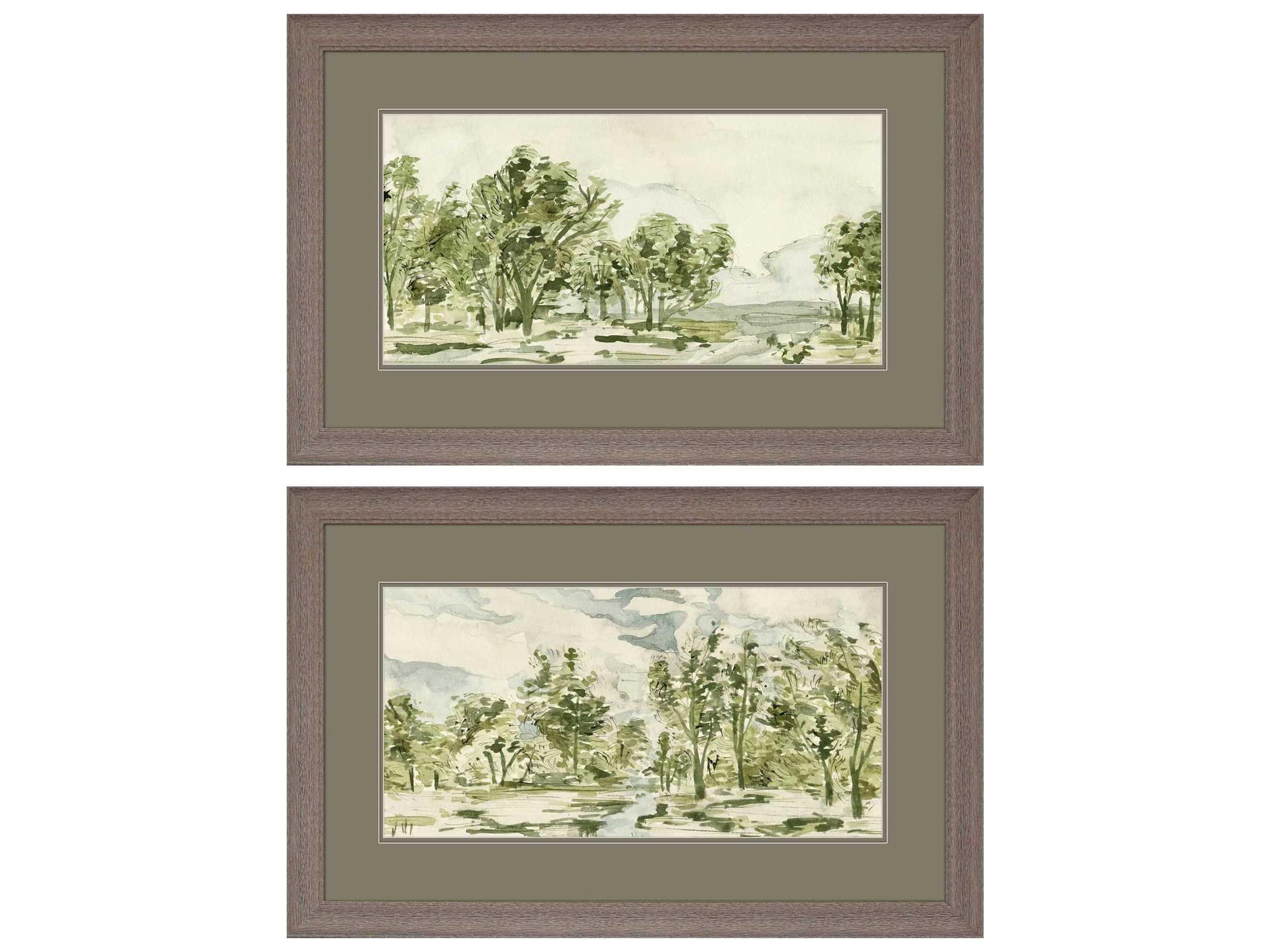 Paragon Landscapes Forest Path Wall Art Set of 2