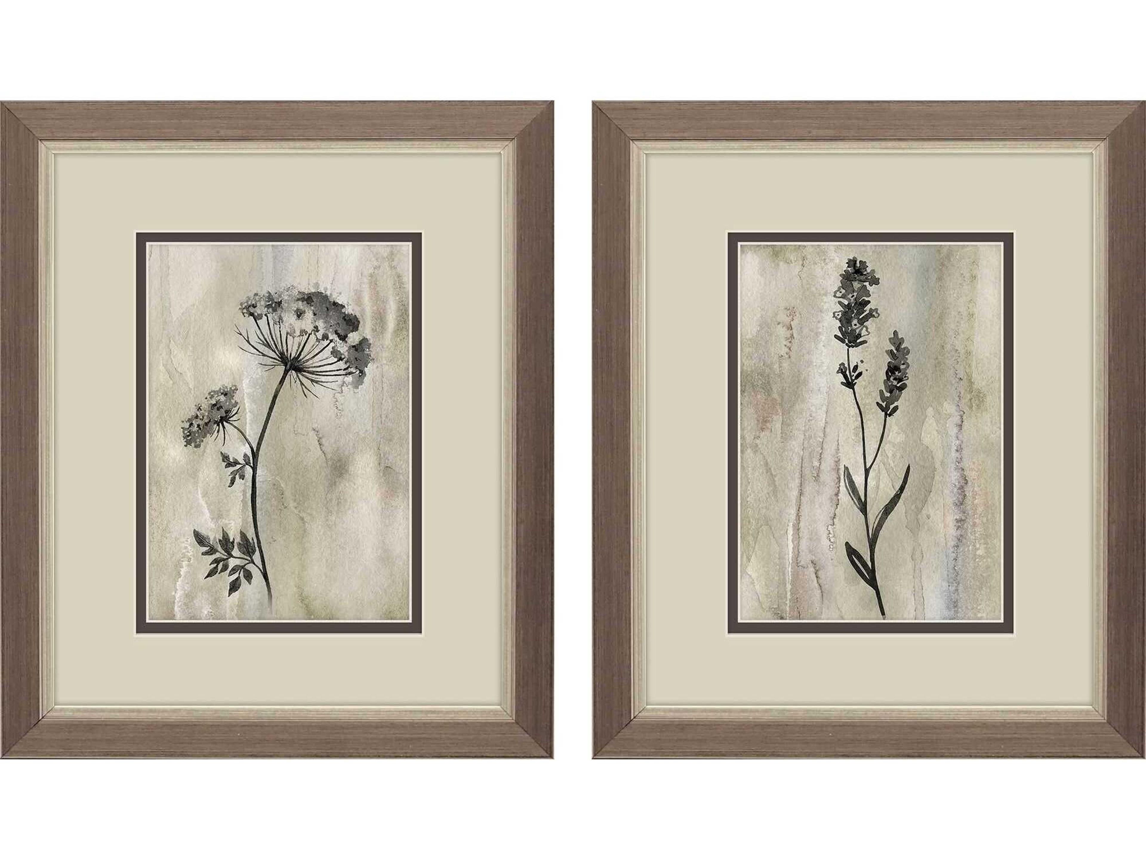 Paragon Sumi-e Silhouette-I Wall Art Set of 2