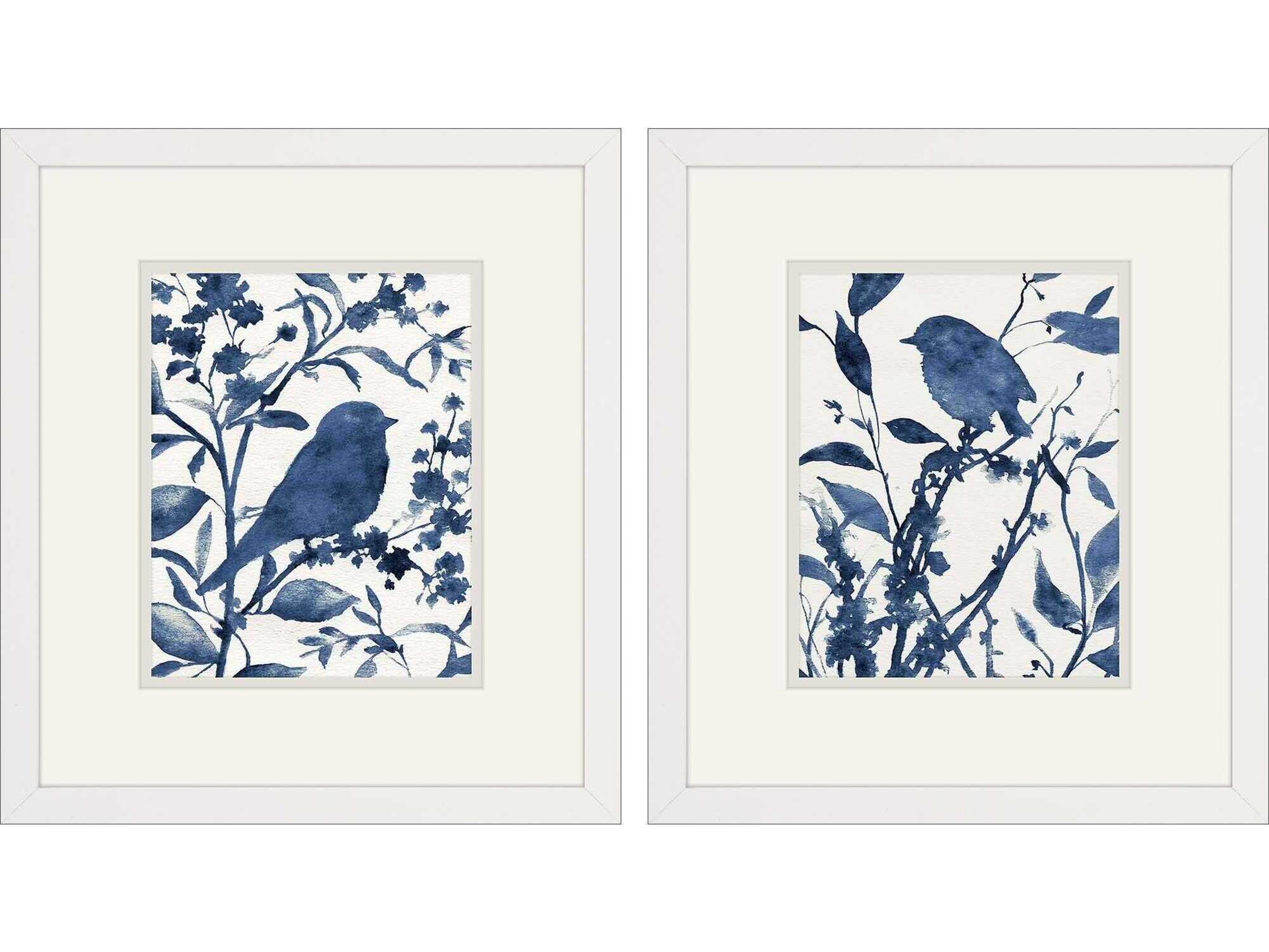 Paragon Bluebird Silhouette Wall Art Set of 2