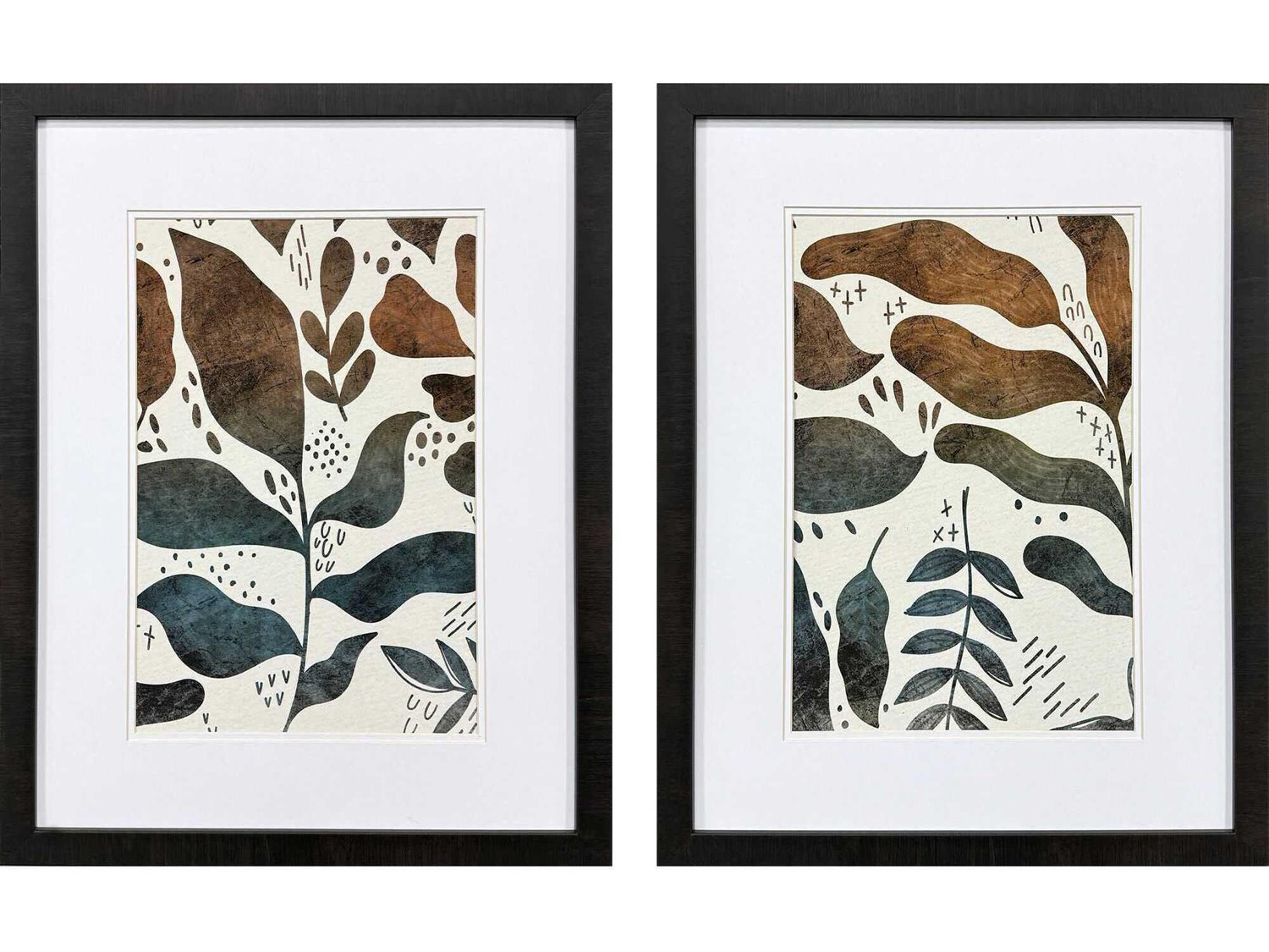 Paragon Florals Dyed Fall Wall Art Set of 2