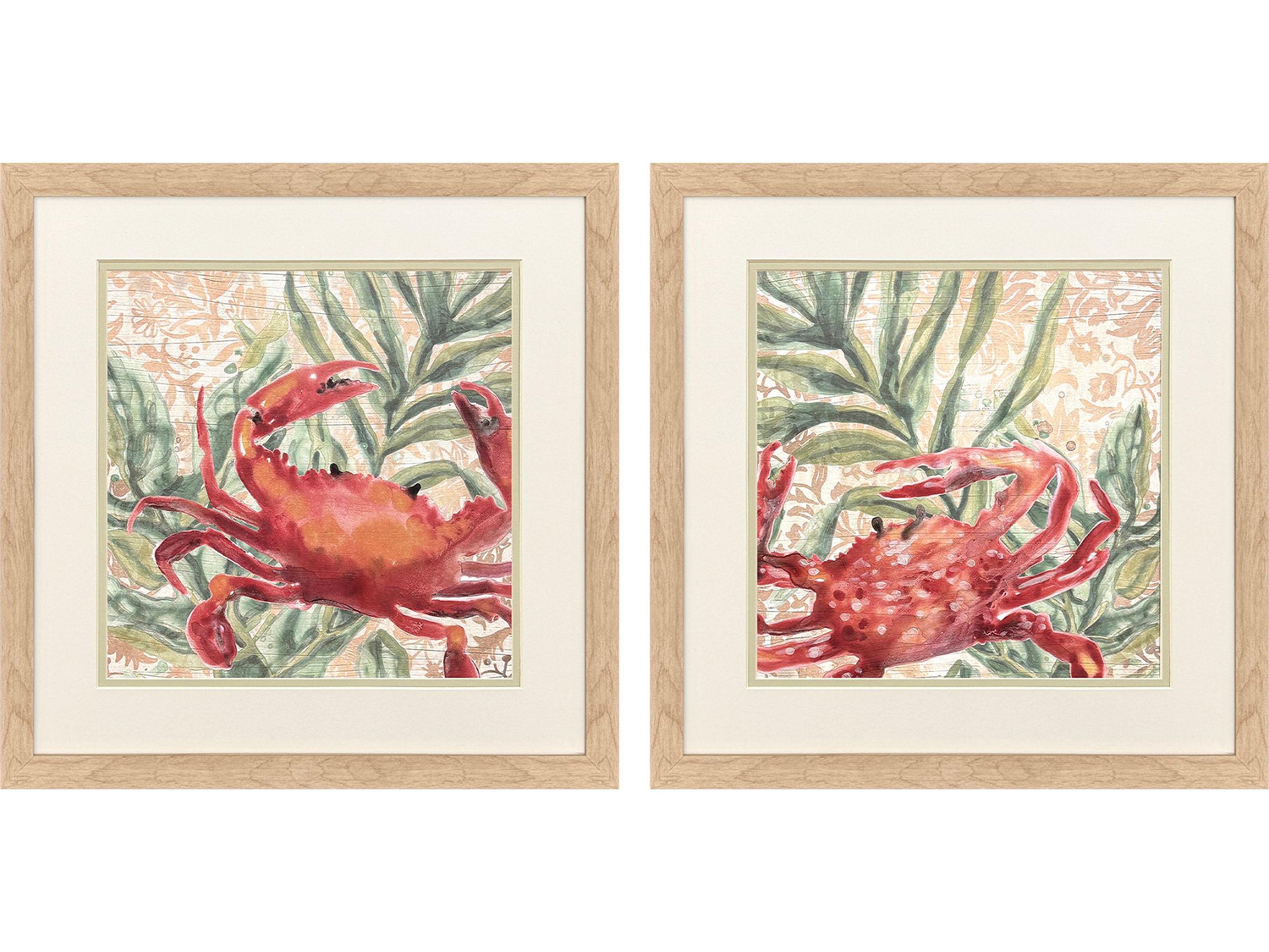 Paragon Crabby Crab Framed Art - Set of 2