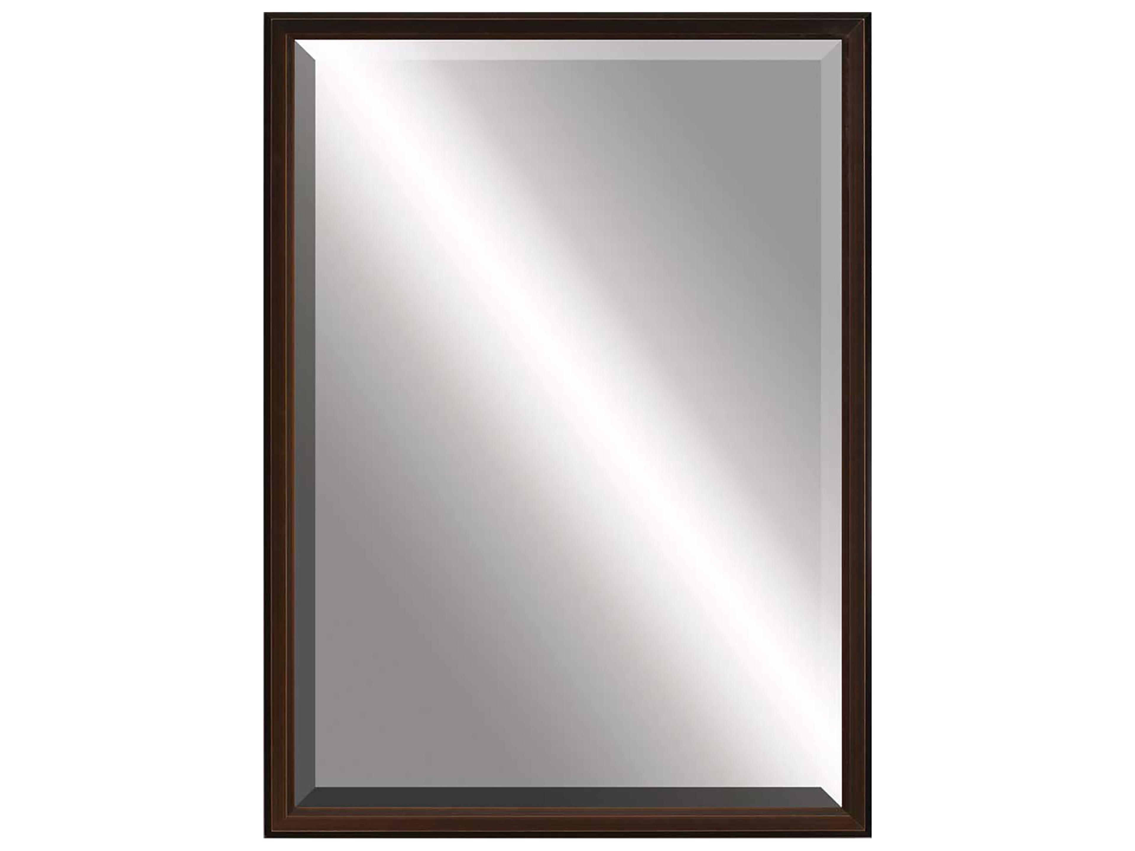 Paragon 517 Mirror Group Brown Silvered Wall Rectangular Mirror