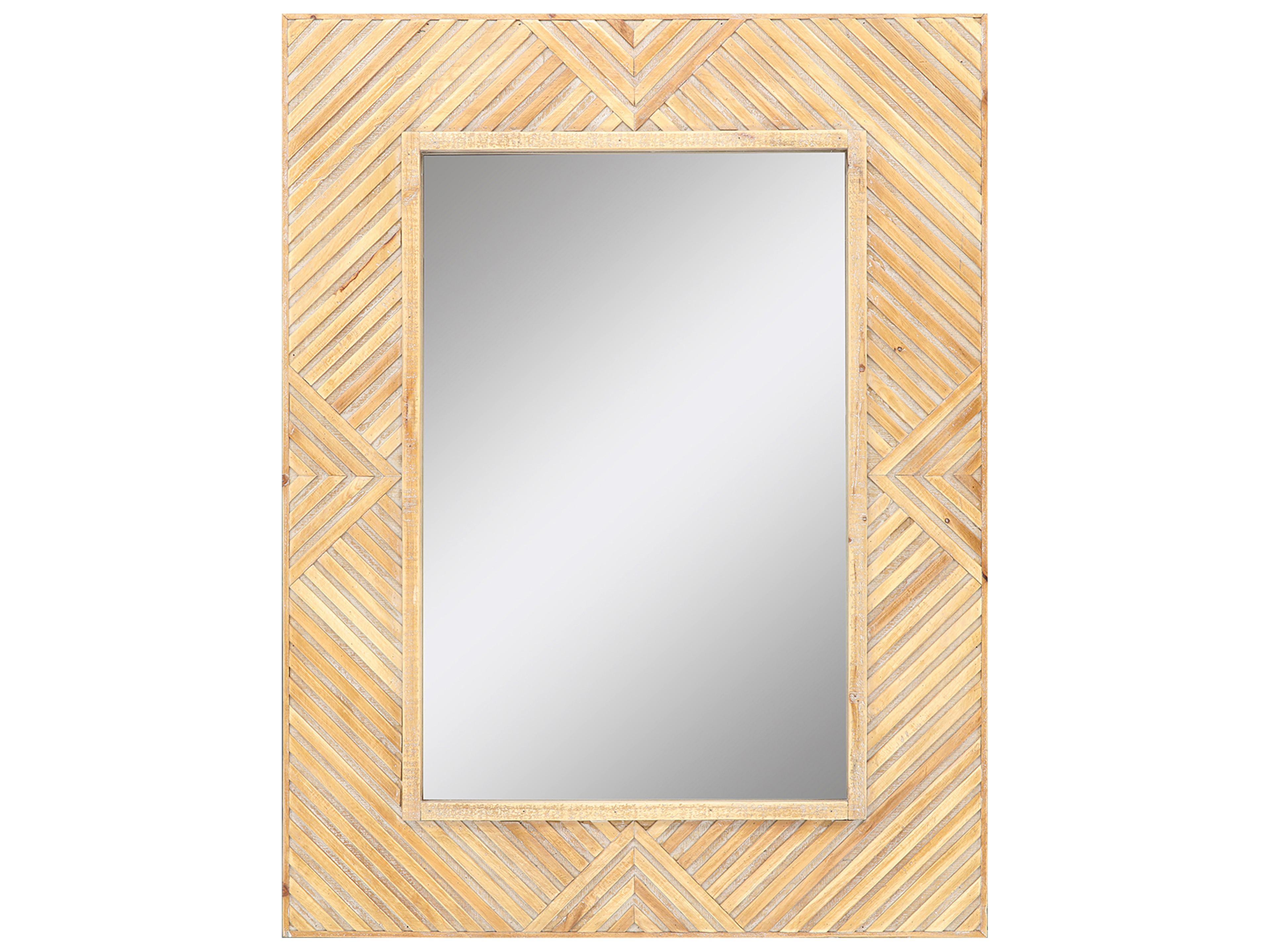 Paragon Martin Brown Neutral Silvered Wall Mirror Rectangular