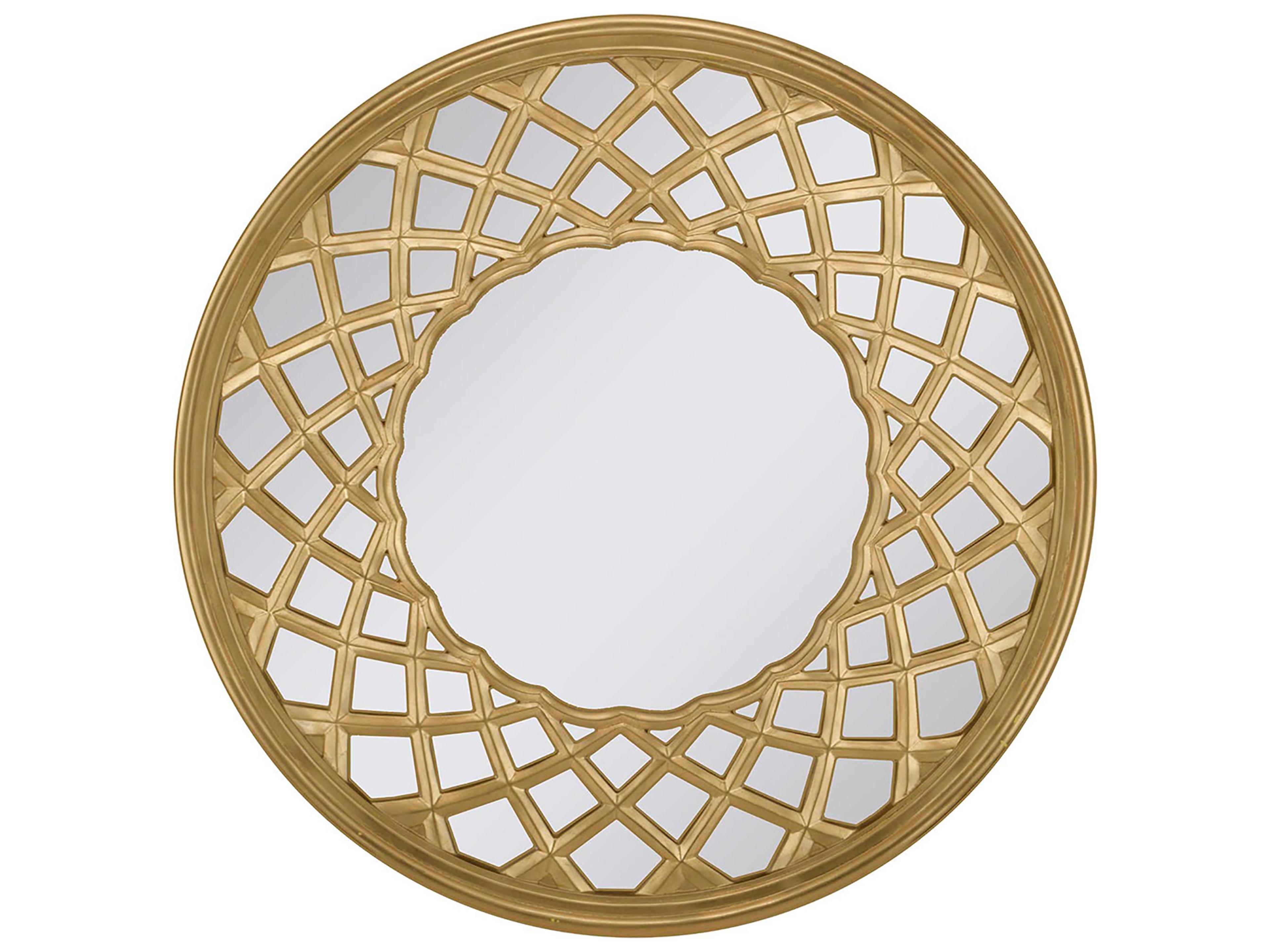 Paragon Golden Dream Metallic Silvered Wall Mirror Round