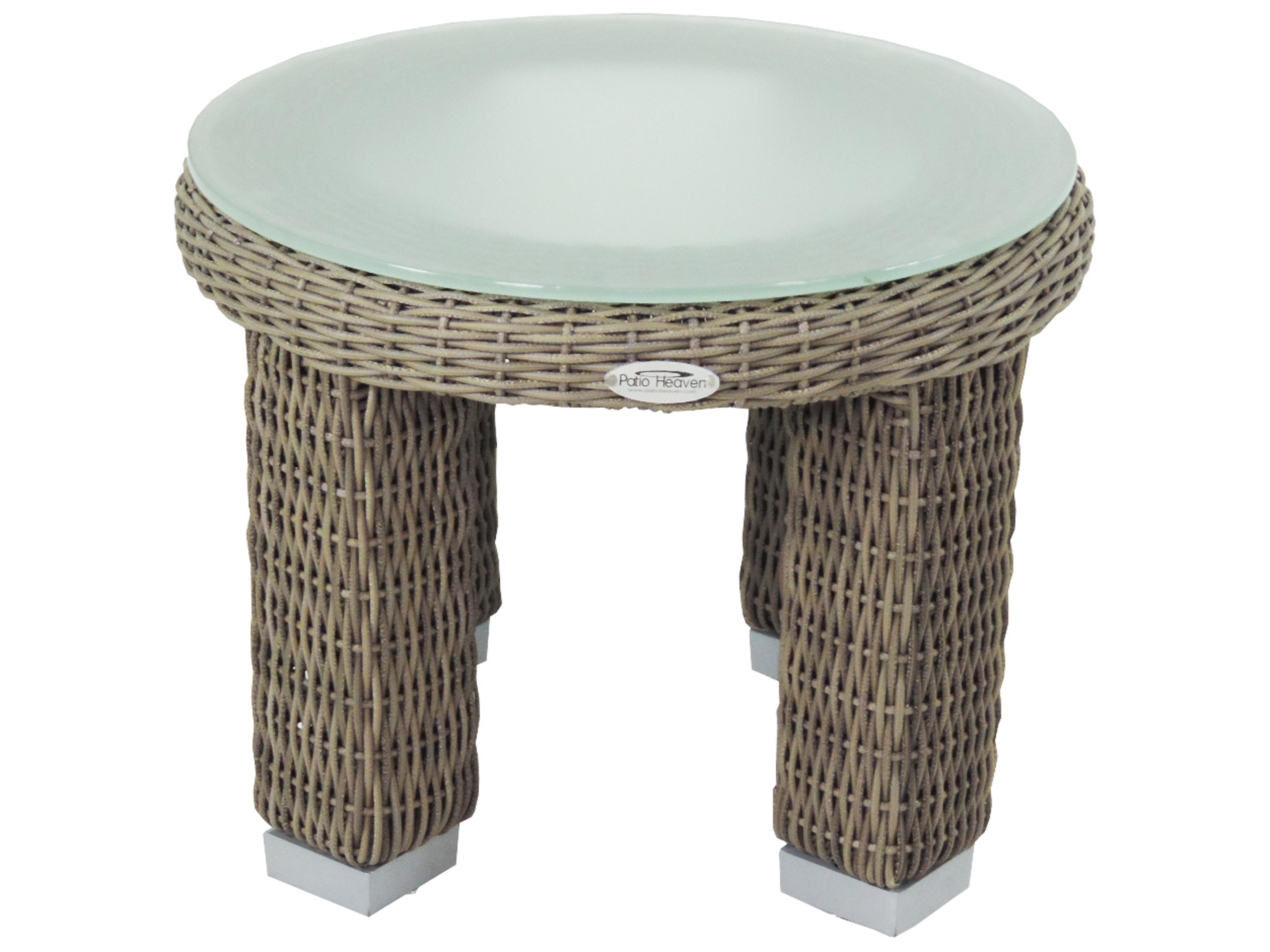 Axcess Inc Palisades Round Outdoor Patio End Table