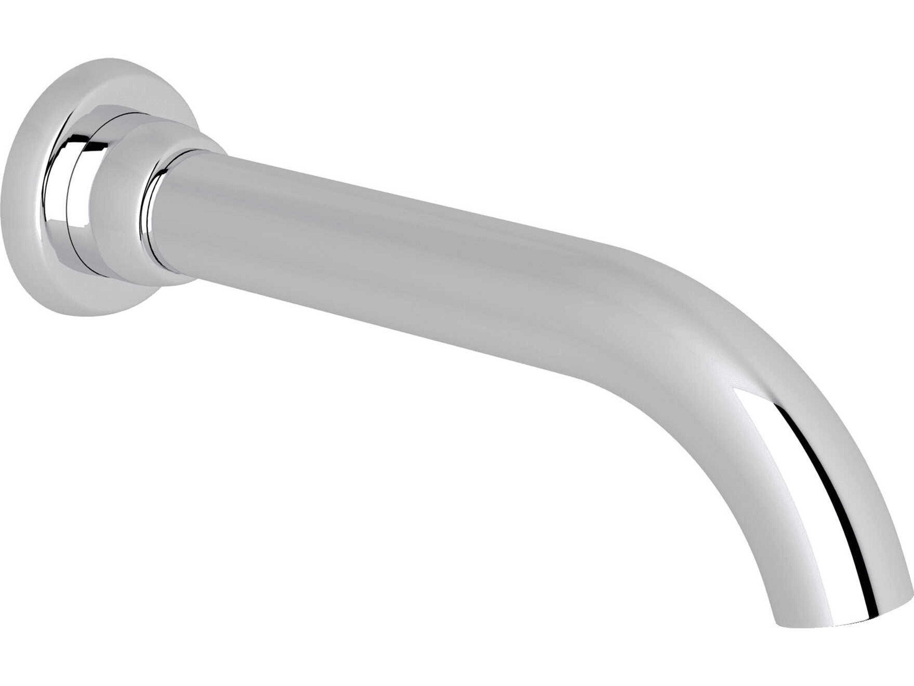 Perrin and Rowe Holborn Polished Chrome Transitional Wall Mount Tub Spout