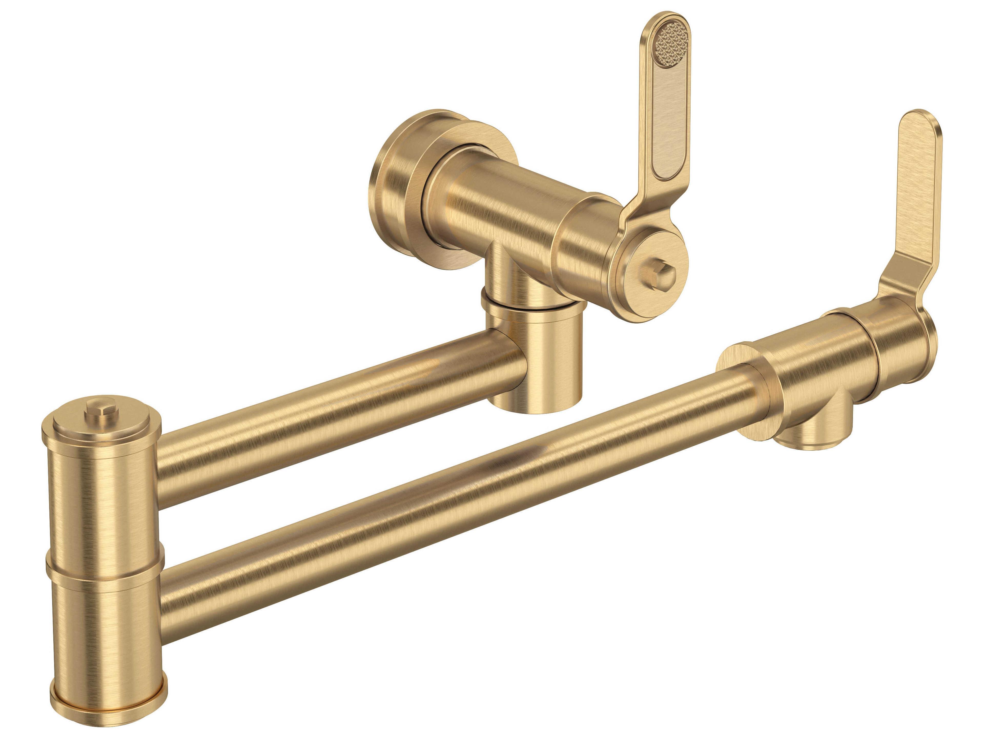 Perrin and Rowe Armstrong Satin English Gold Pot Filler
