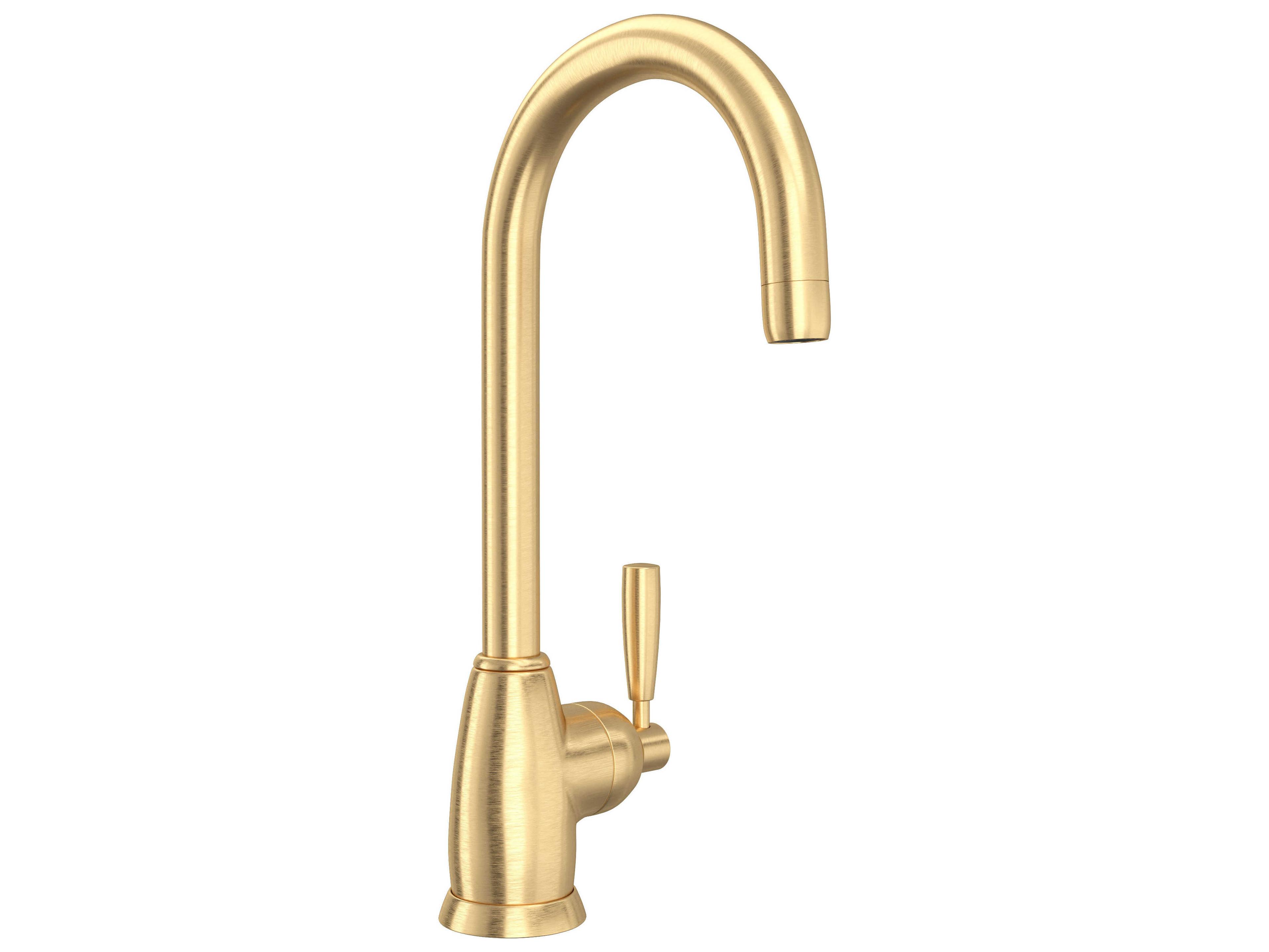 Perrin and Rowe Holborn Satin English Gold Bar/Food Prep Kitchen Faucet