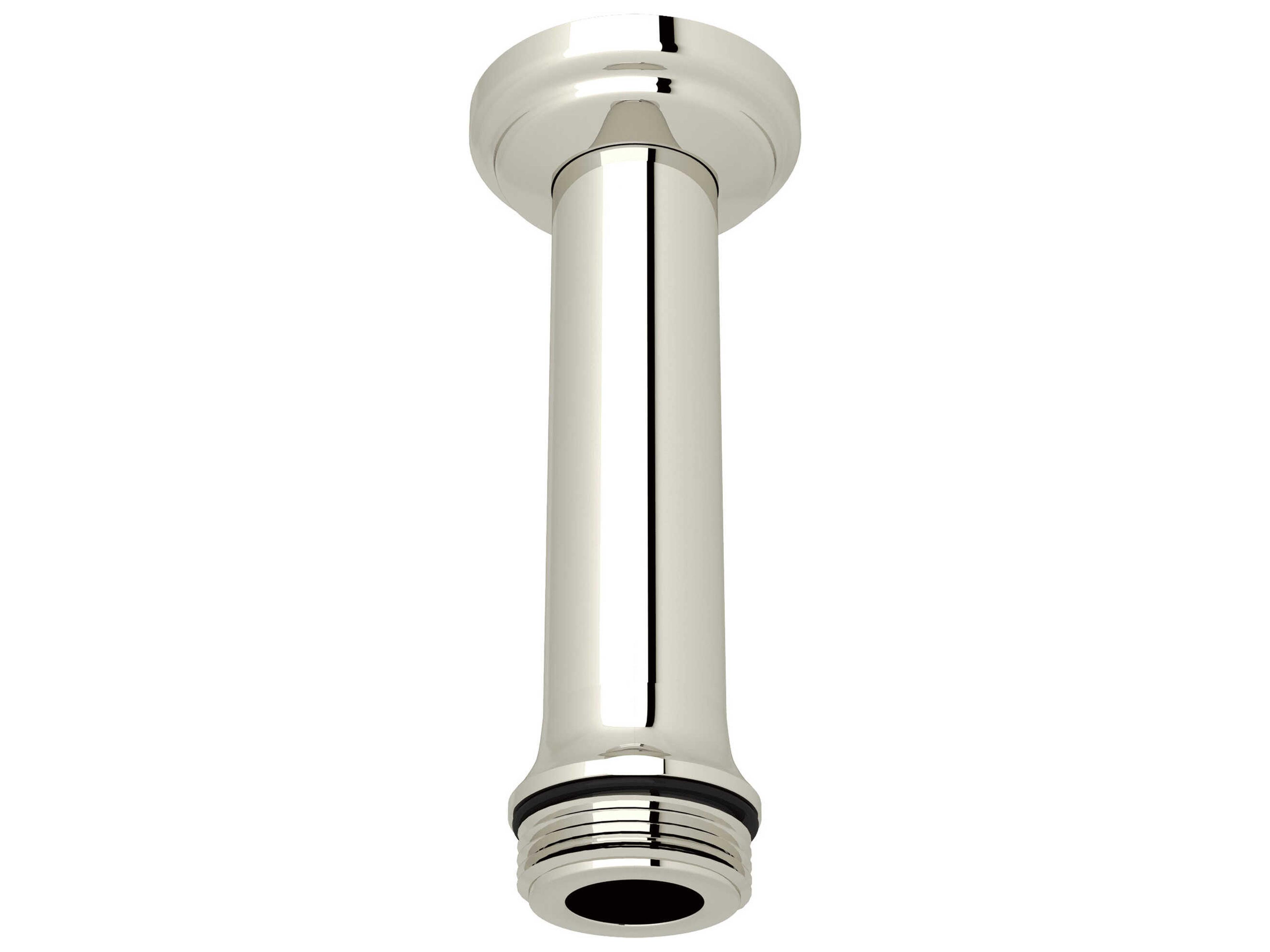 Perrin and Rowe Polished Nickel 4" Ceiling Mount Shower Arm