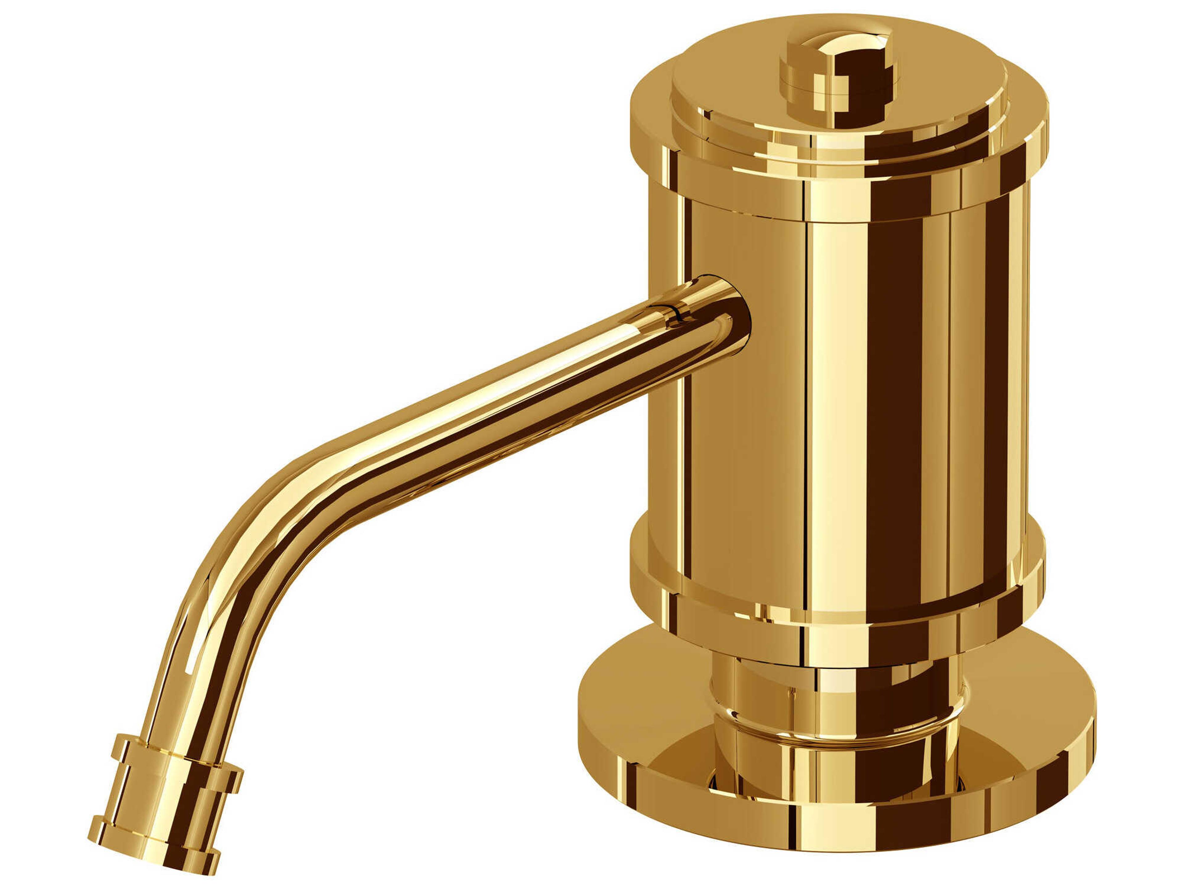 Perrin and Rowe Armstrong Unlacquered Brass Soap Dispenser