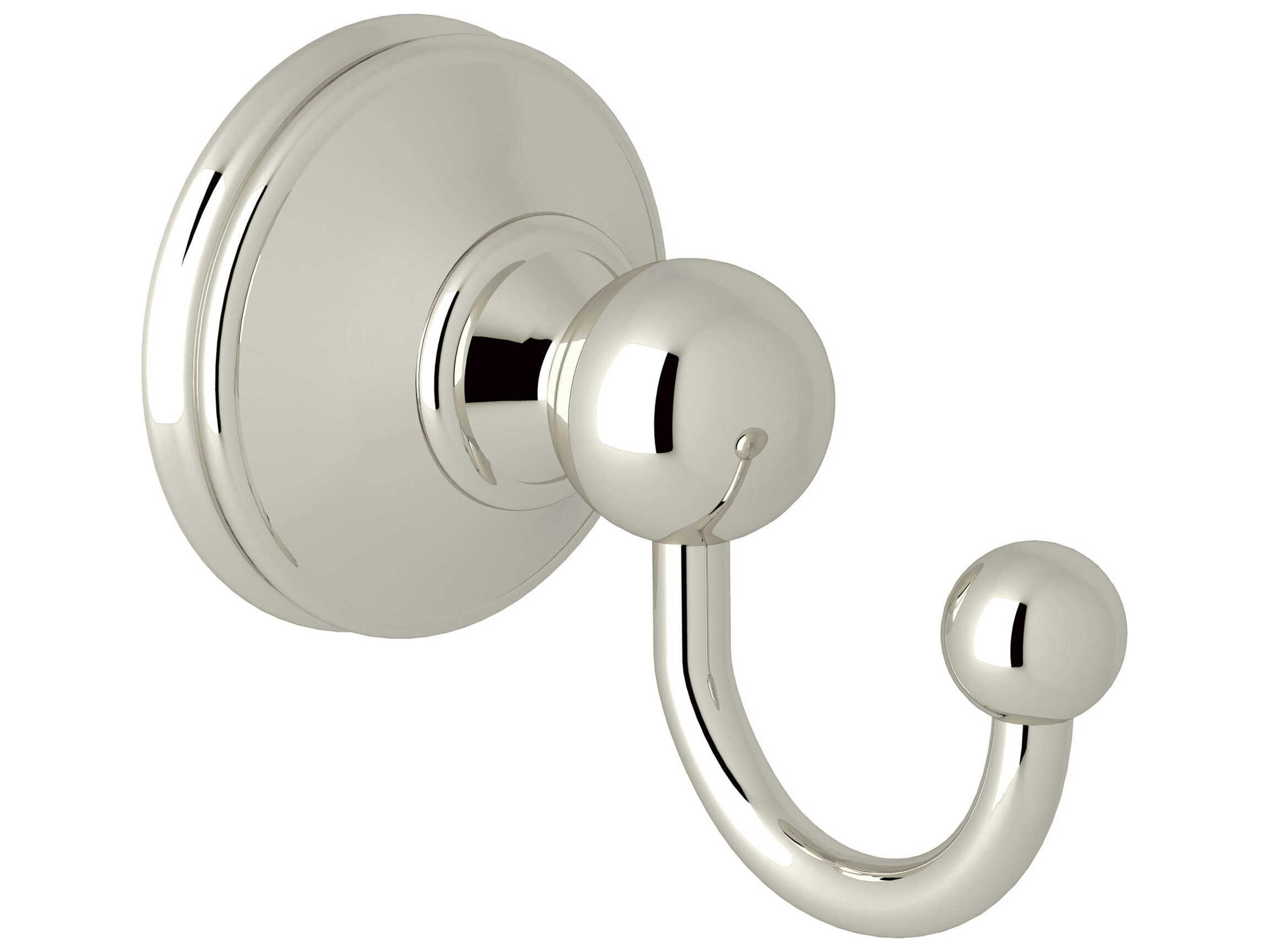 Perrin and Rowe Georgian Era Polished Nickel Robe Hook
