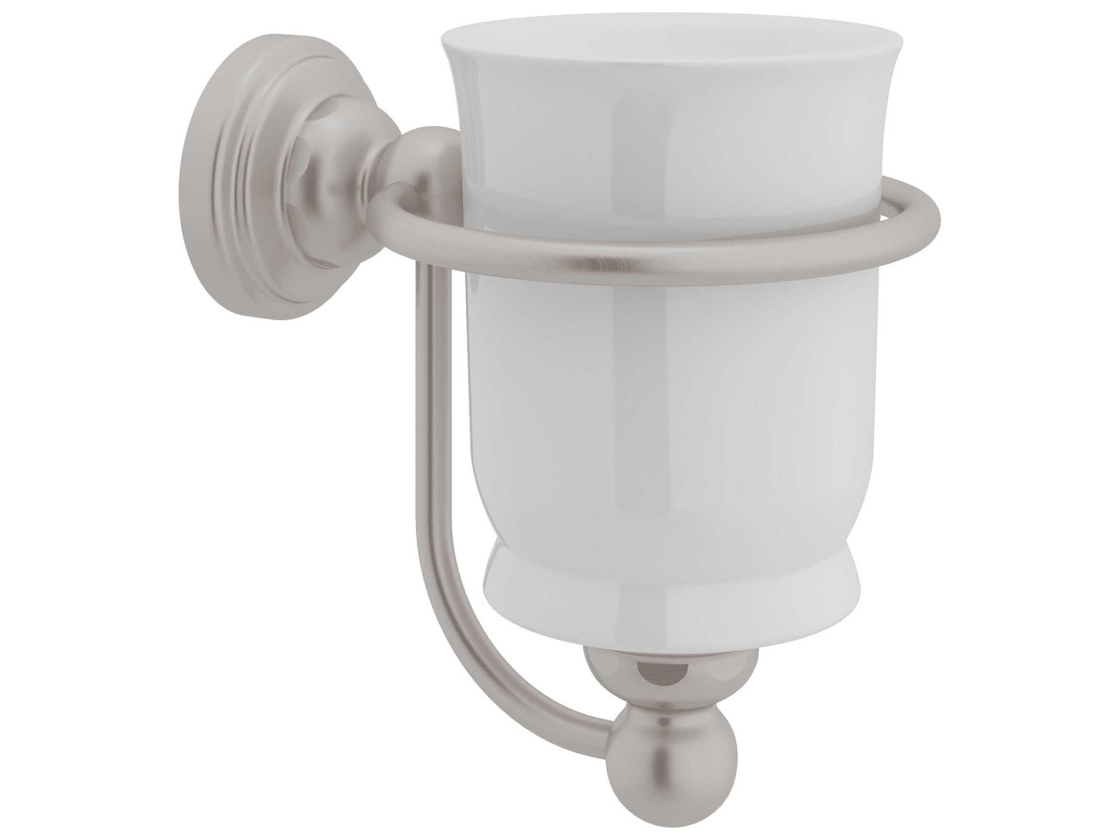 Perrin and Rowe Edwardian Satin Nickel Tumbler Holder