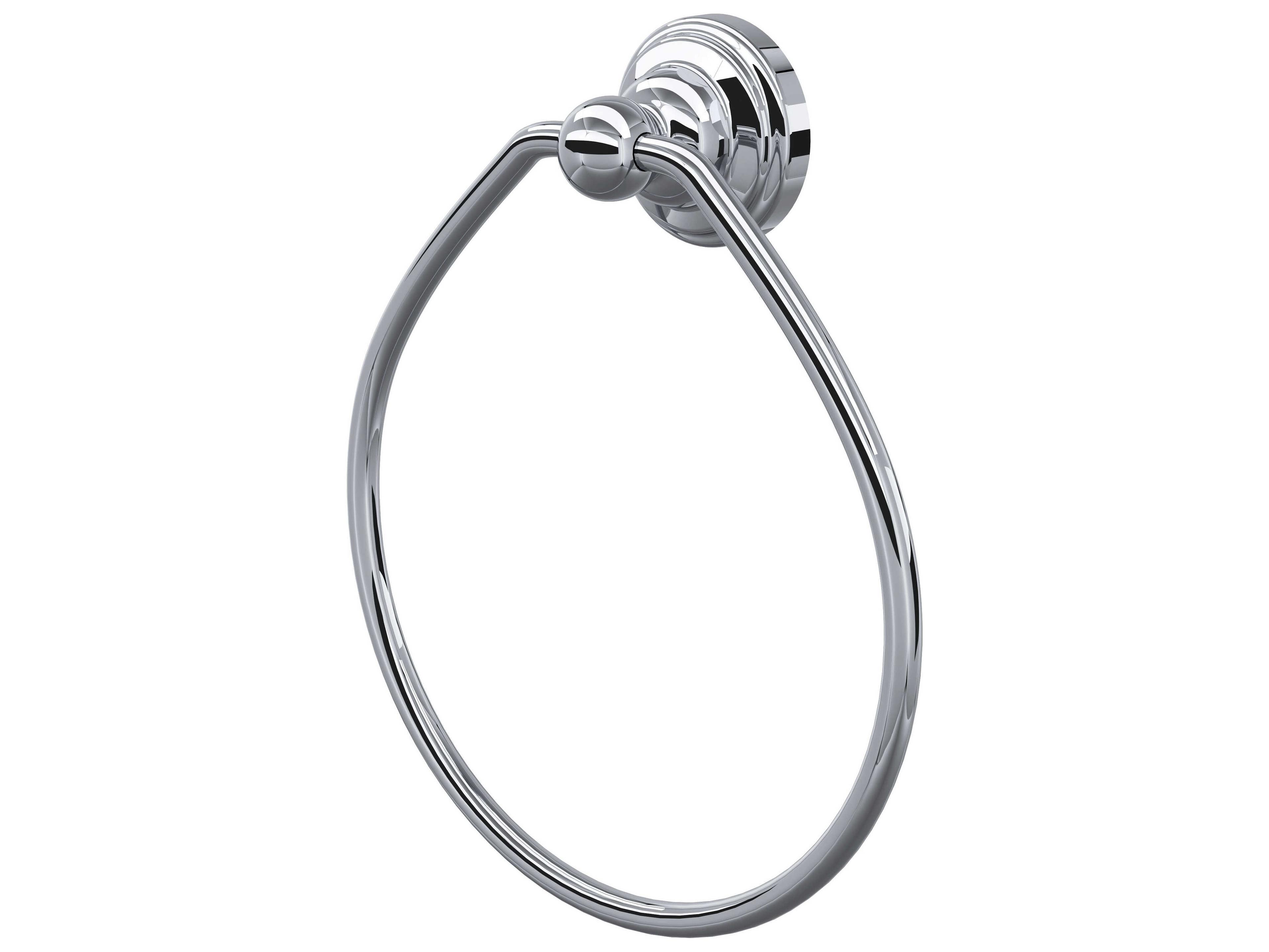 Perrin and Rowe Edwardian Polished Chrome Towel Ring