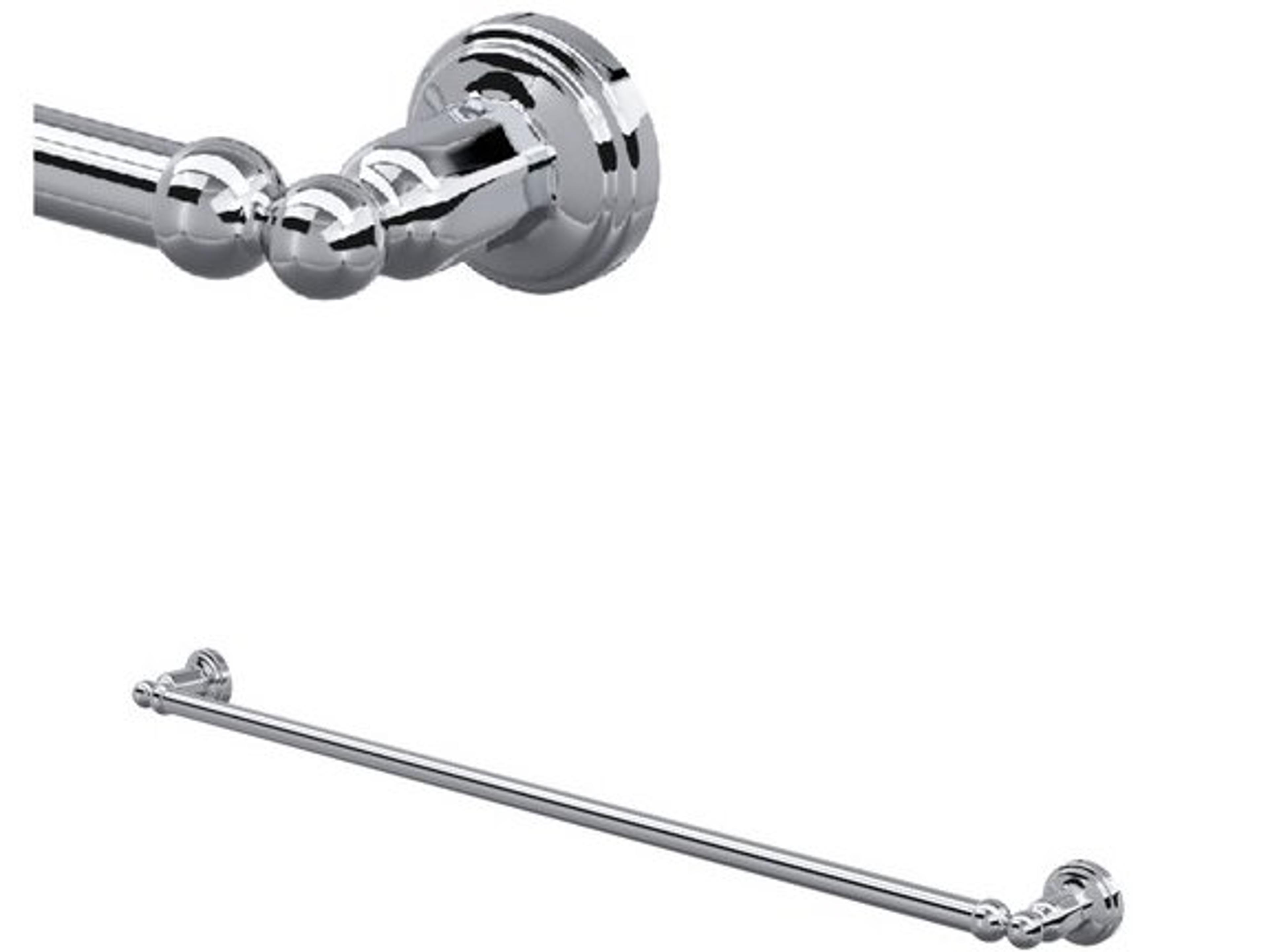 Perrin and Rowe Edwardian 32" Single Towel Bar In Polished Chrome 