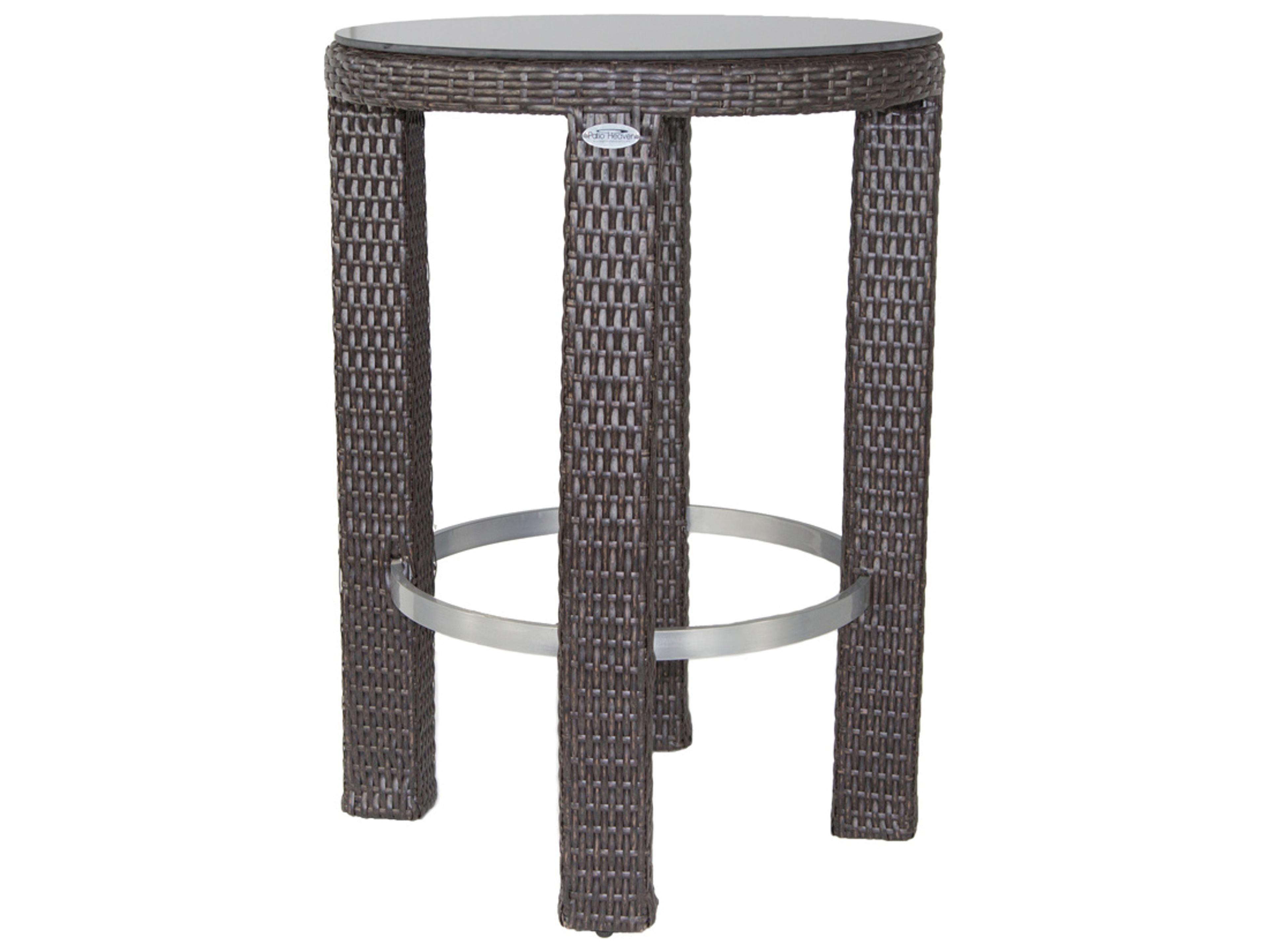Axcess Inc Signature Round Outdoor Patio Bar Table