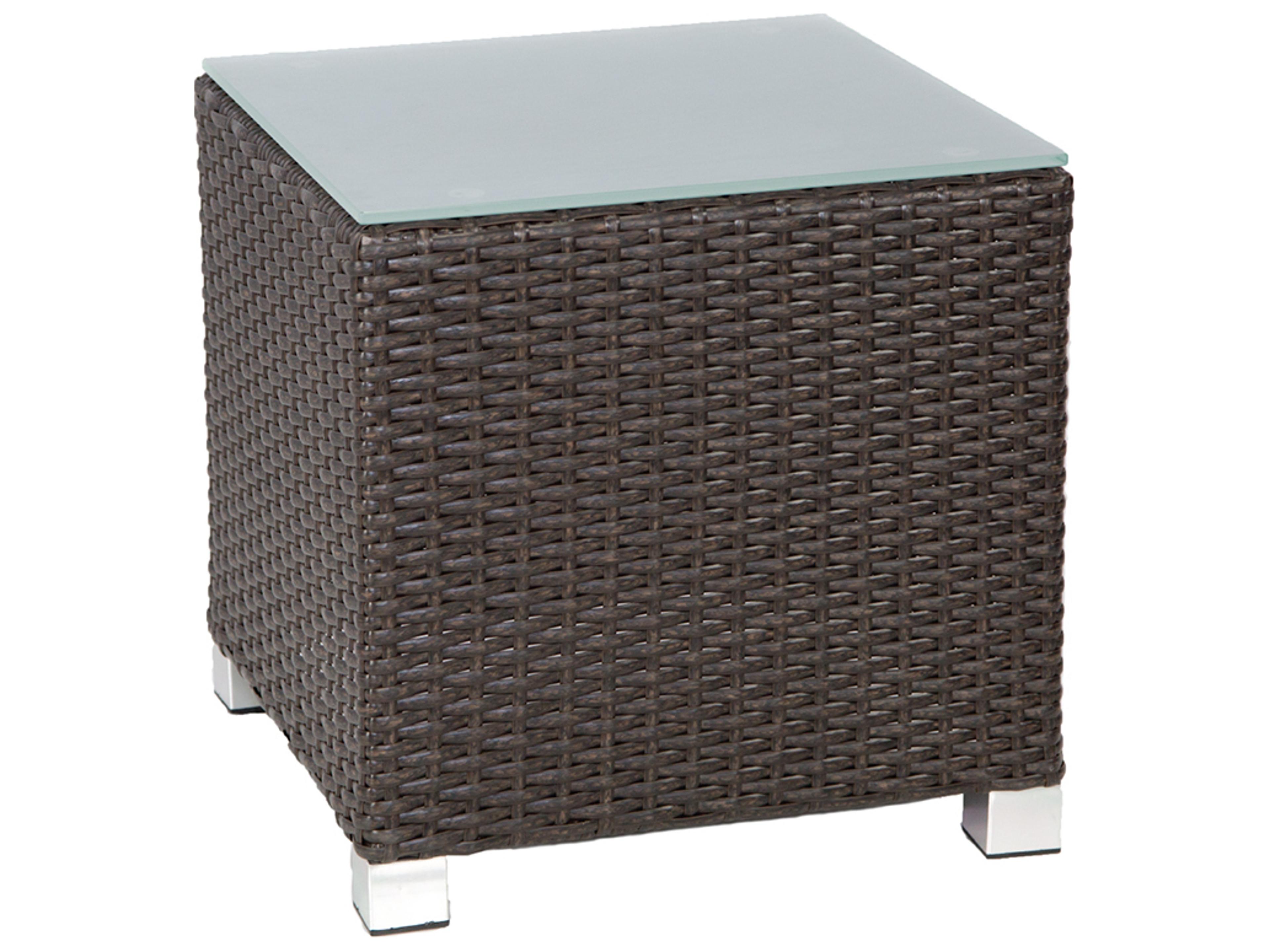 Axcess Inc Venice Cube Outdoor Patio Side Table