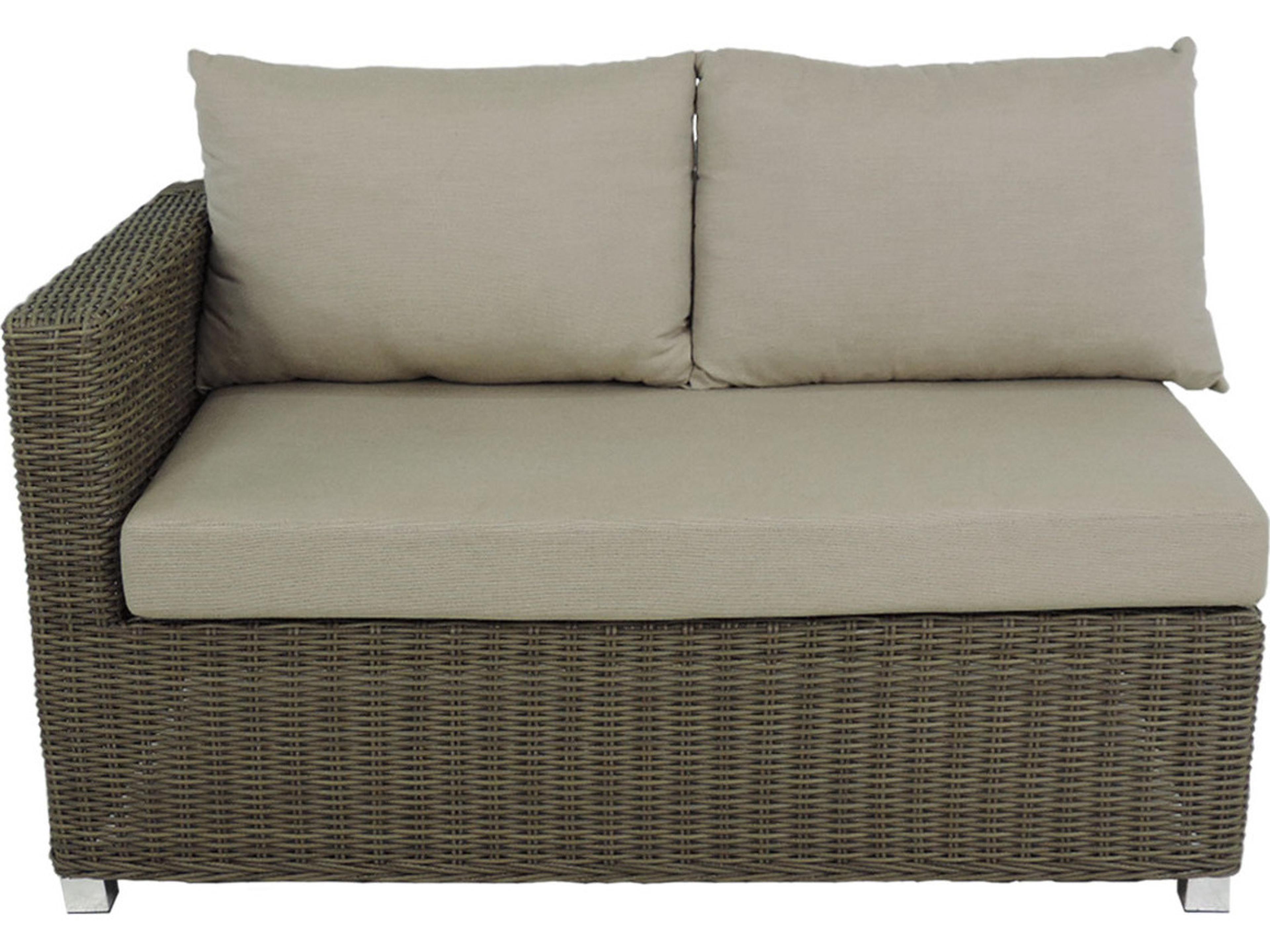 Axcess Inc. Venice LAF Outdoor Loveseat-Grey