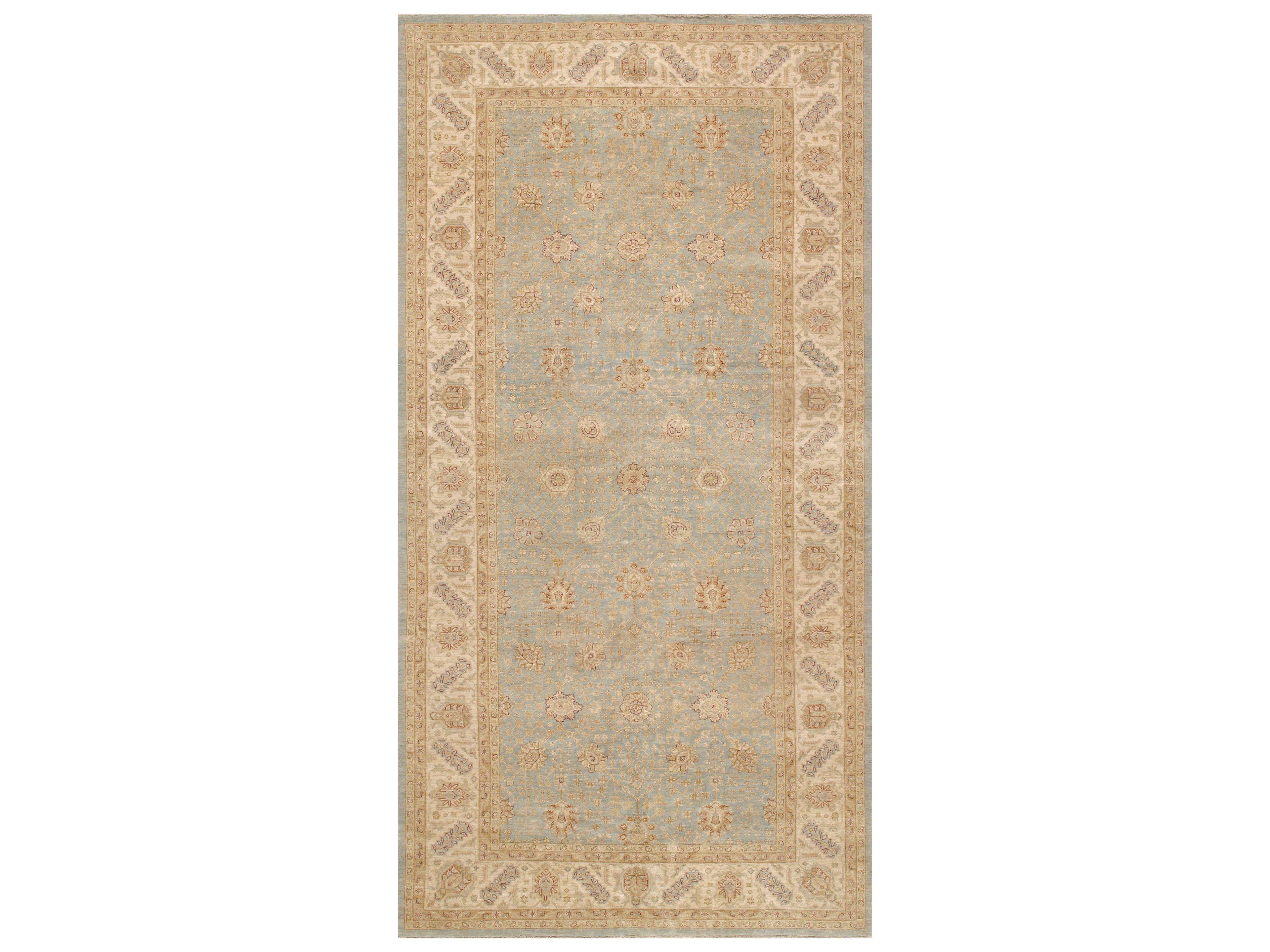 Pasargad Home Melody Bordered Runner Area Rug