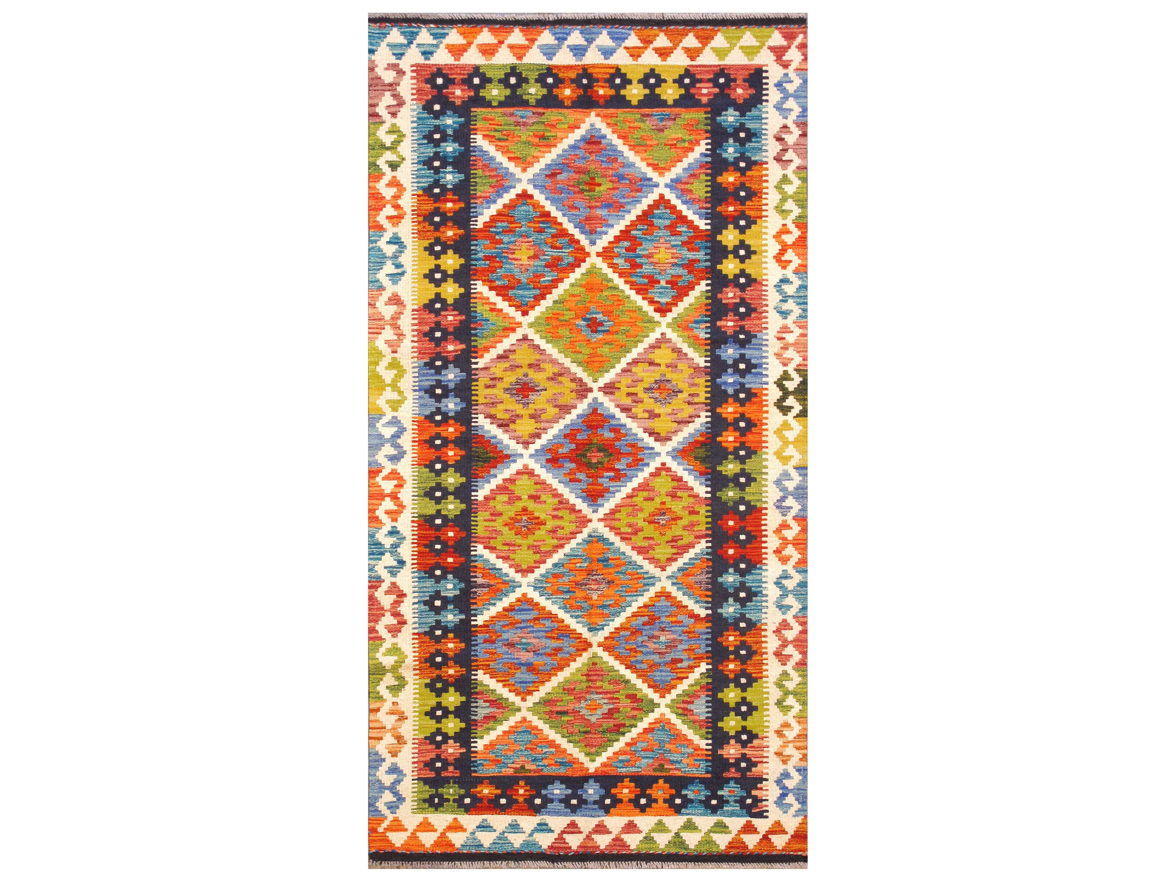 Pasargad Home Kilim Flatweave Moroccan Area Rug