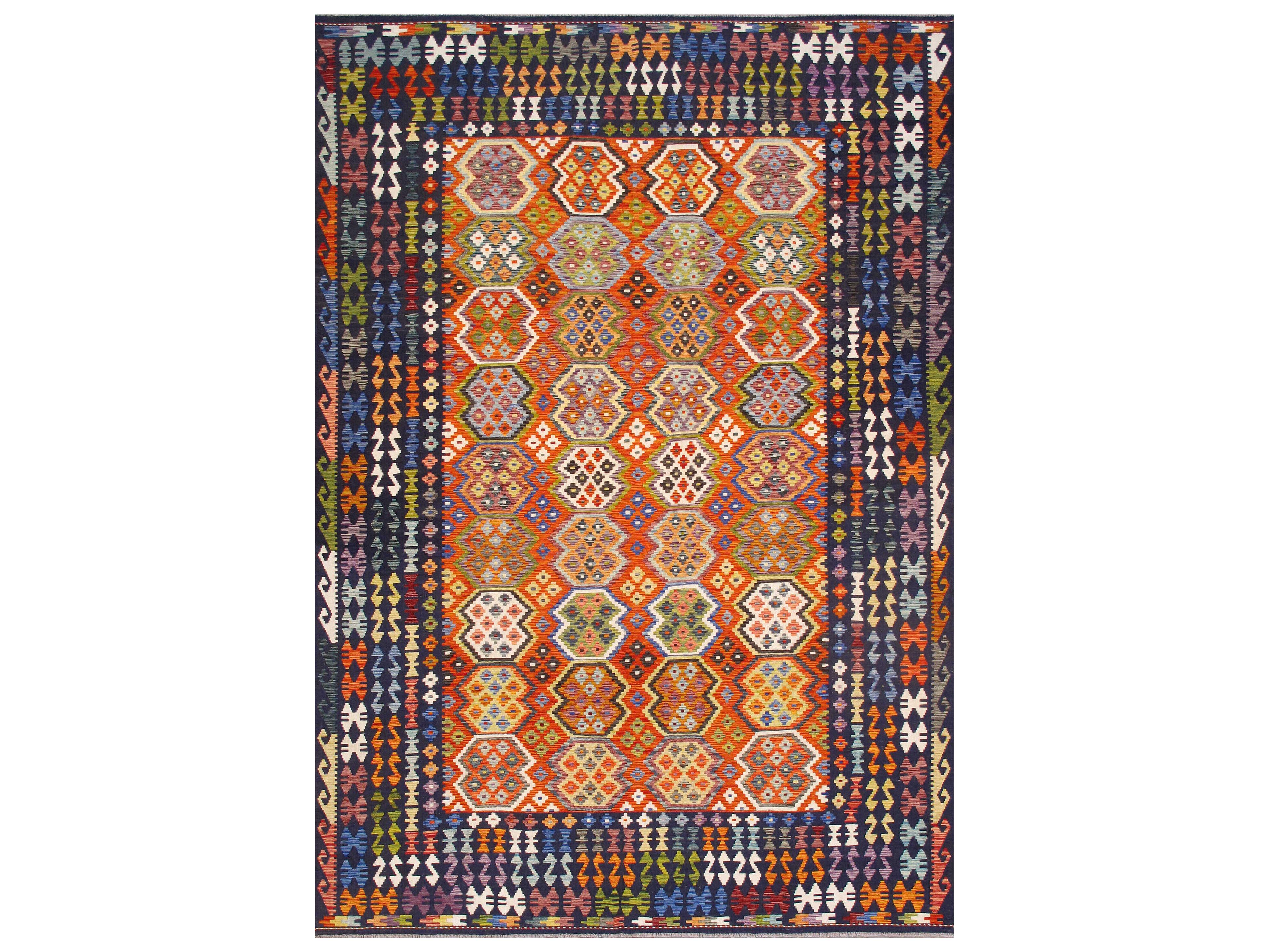 Pasargad Home Kilim Flatweave Oriental Area Rug