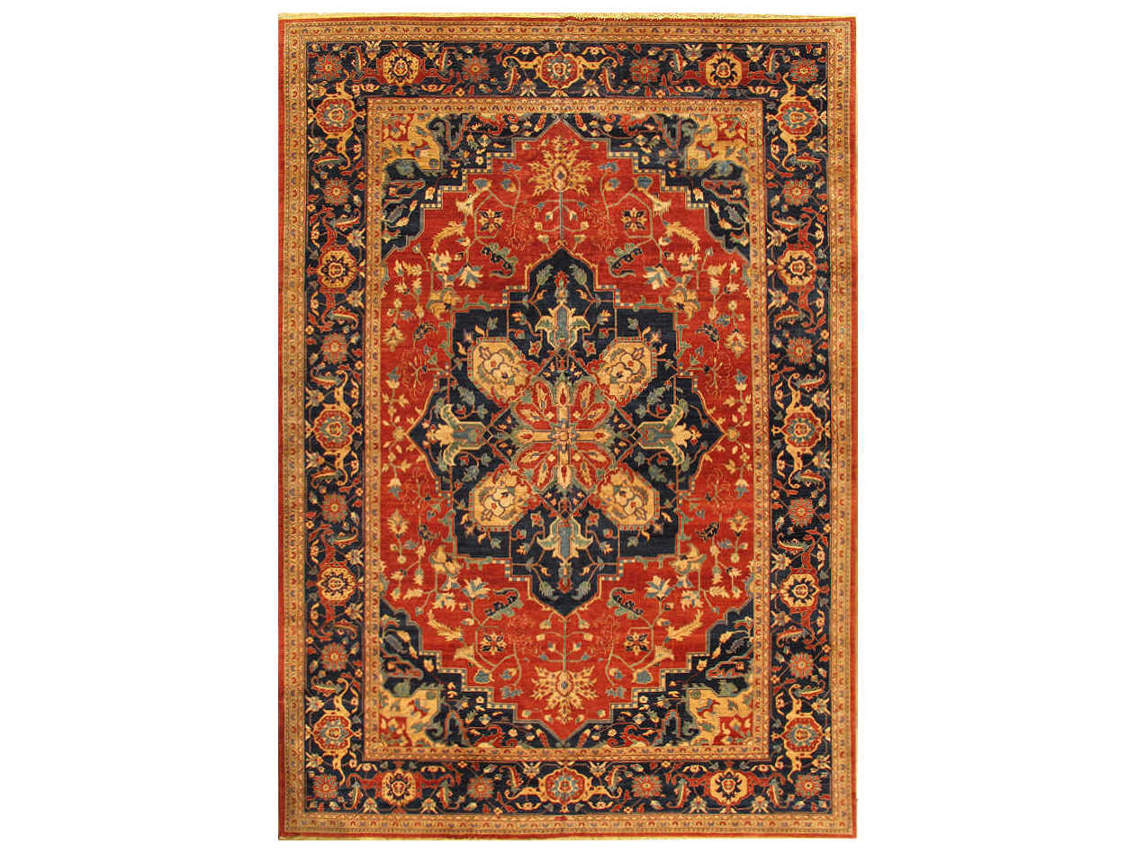 Pasargad Home Serapi Bordered Area Rug