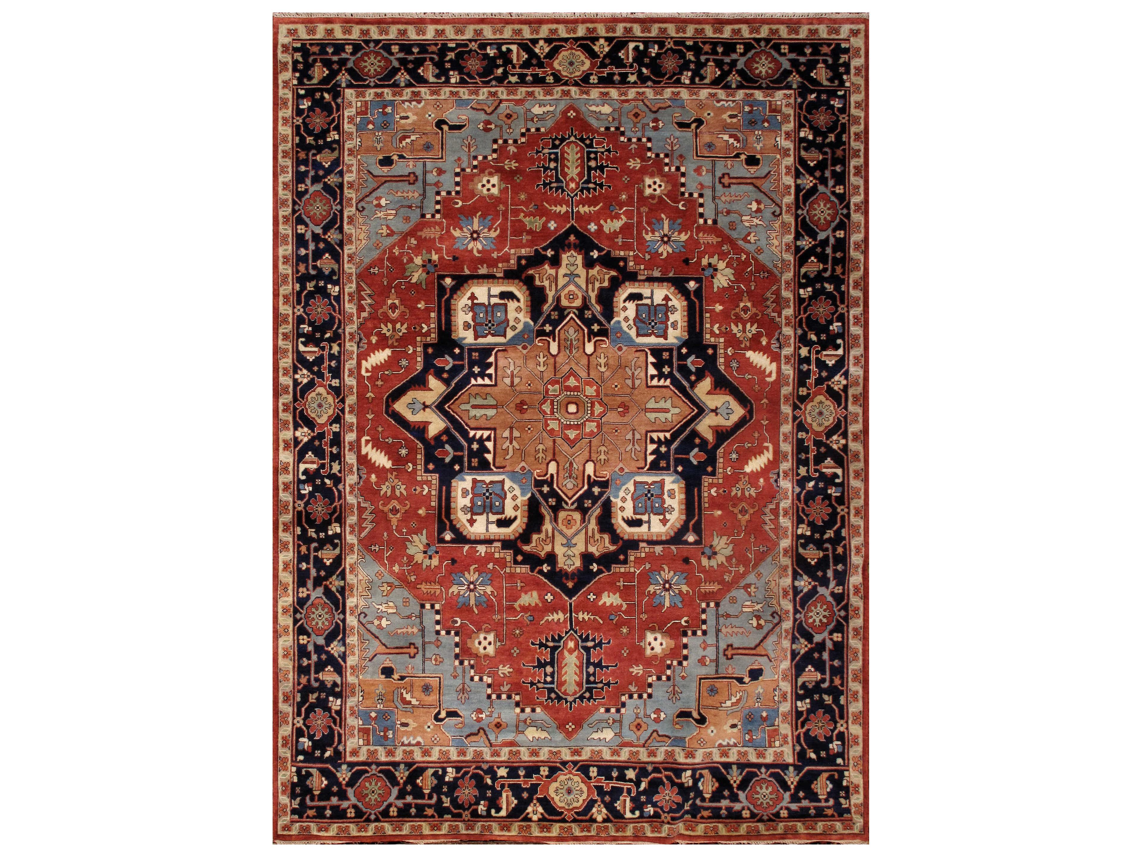 Pasargad Home Serapi Bordered Area Rug
