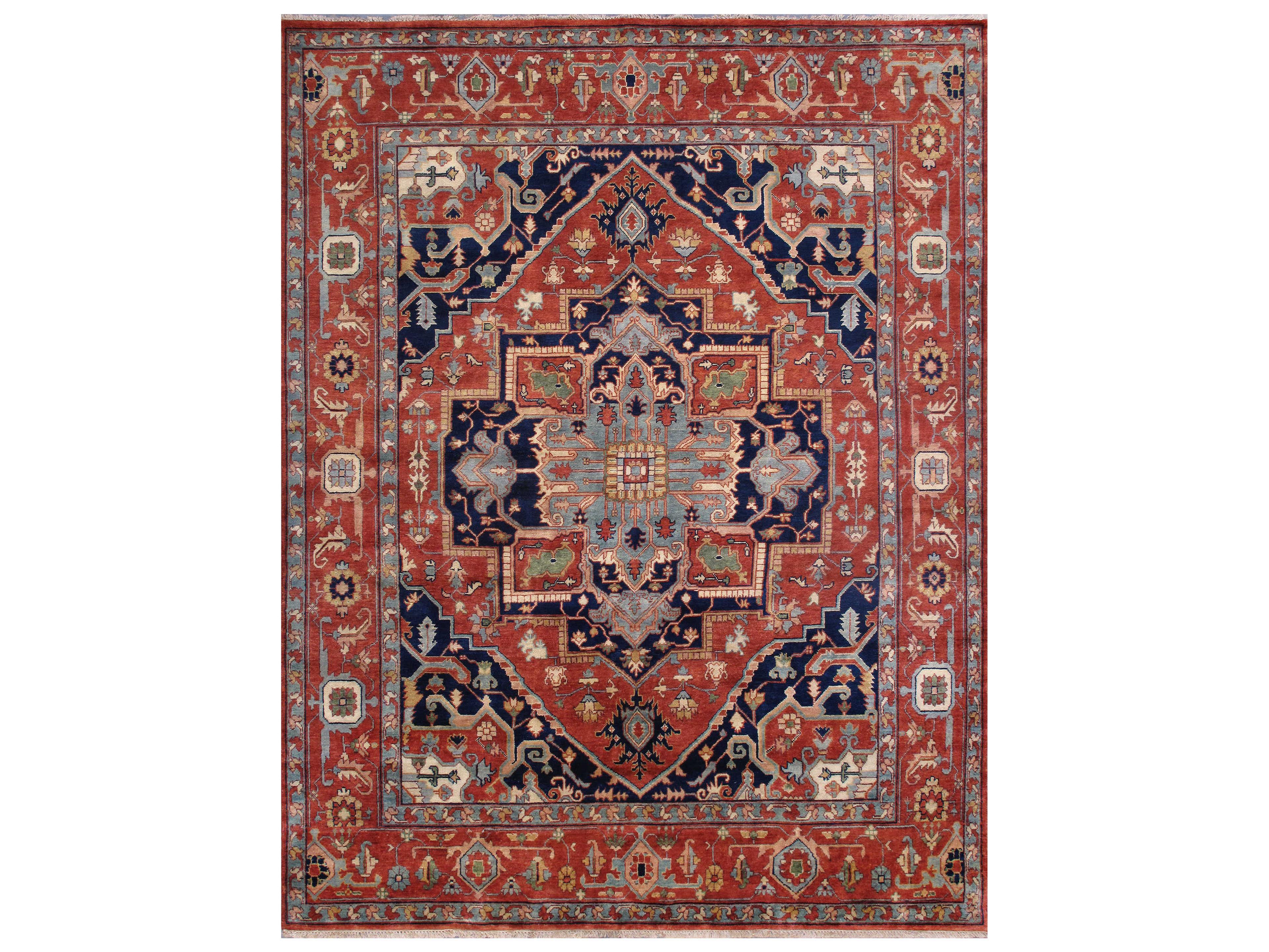 Pasargad Home Serapi Bordered Area Rug