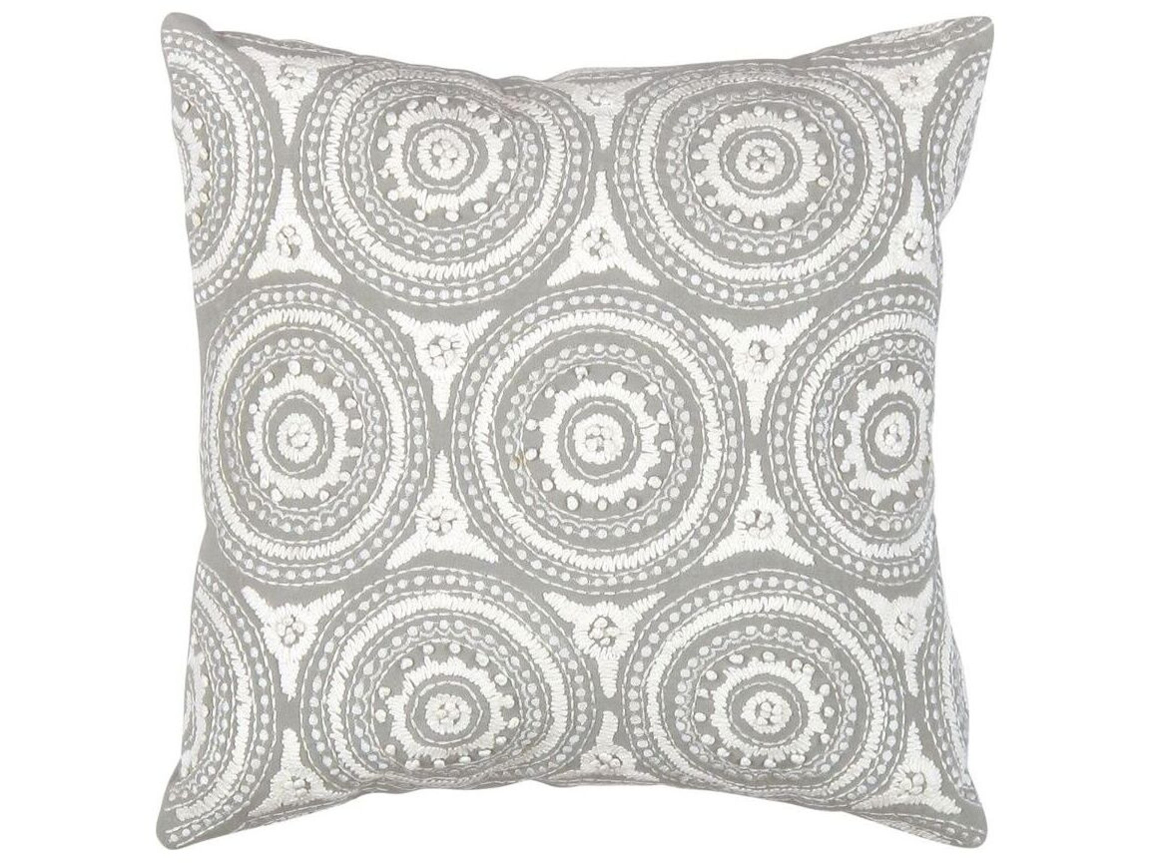 Pasargad Home Naples Embroidered Pillow