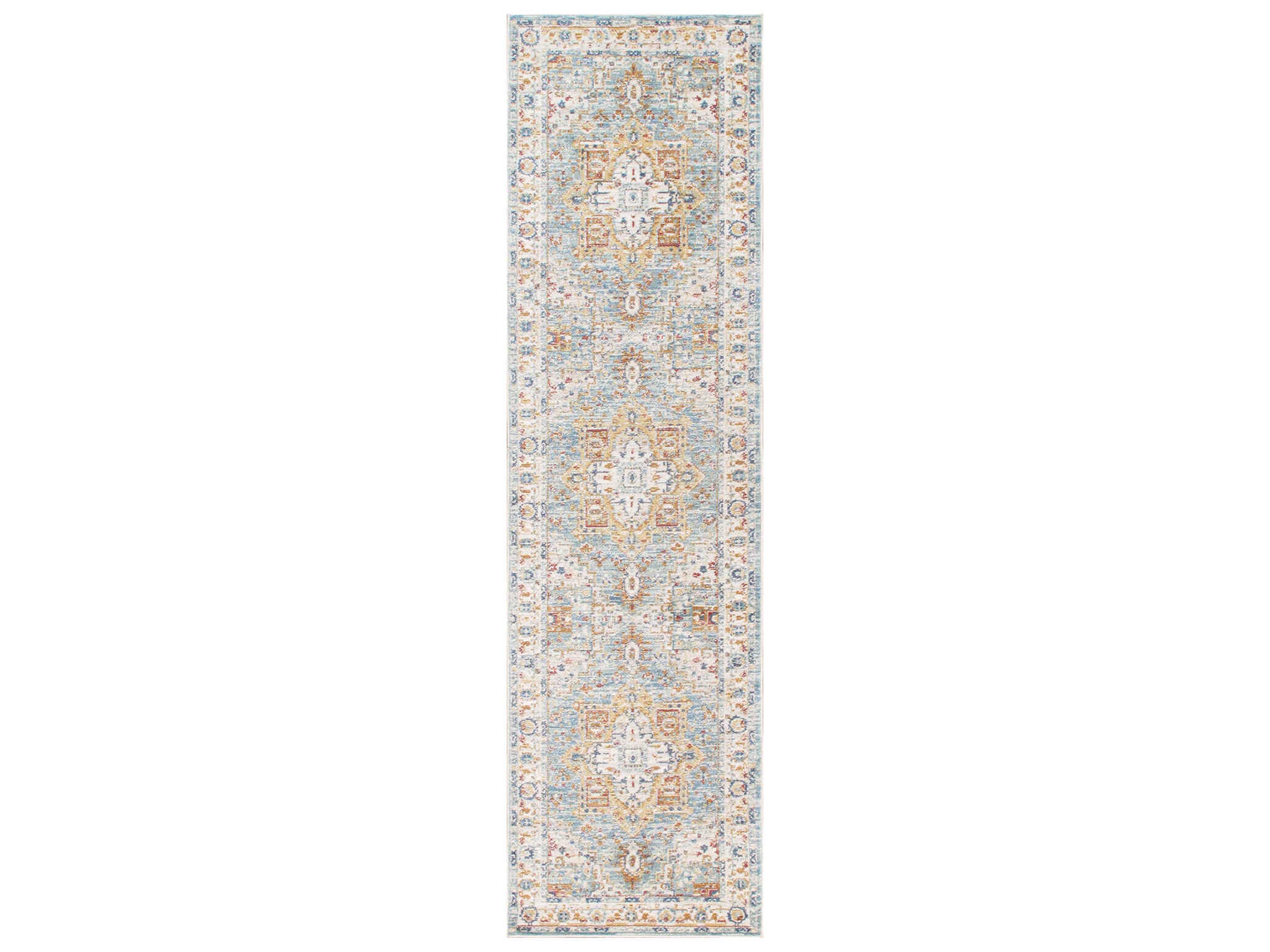 Pasargad Home Heritage Bordered Runner Area Rug