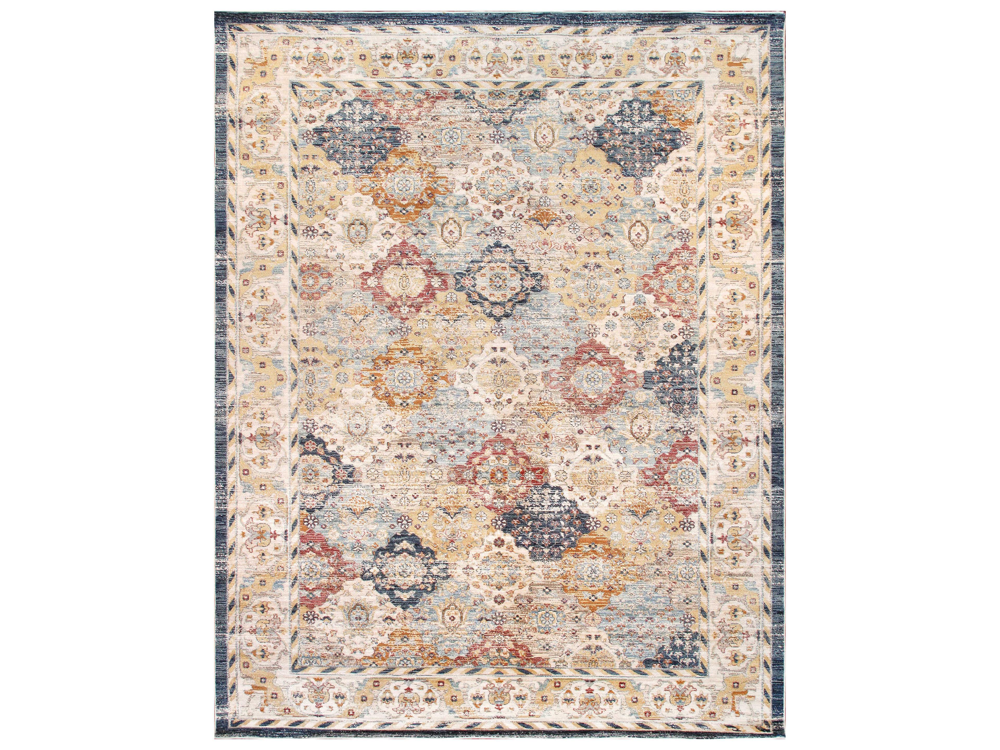 Pasargad Home Heritage Bordered Runner Area Rug