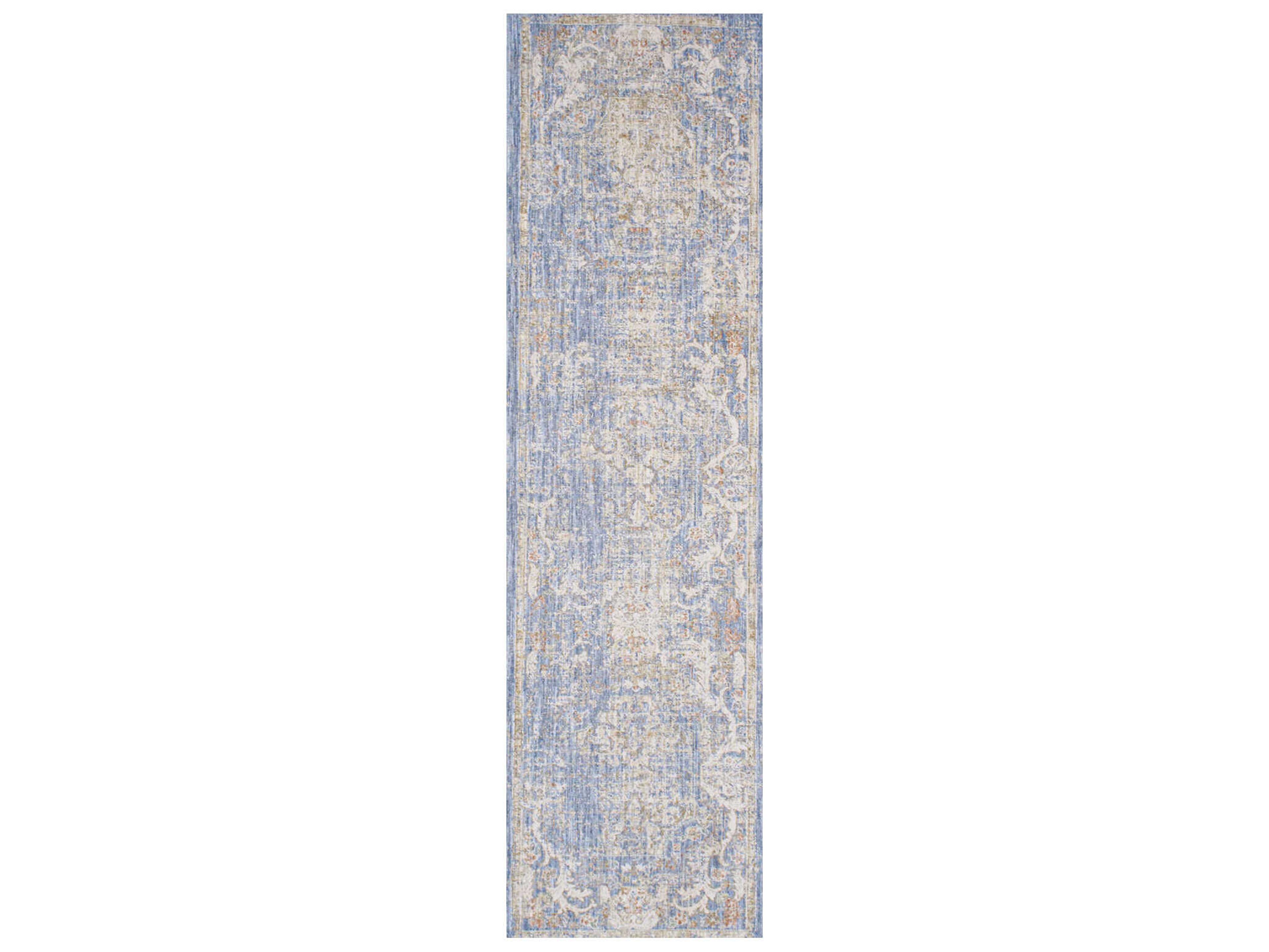 Pasargad Home Mona Amboise Bordered Runner Area Rug