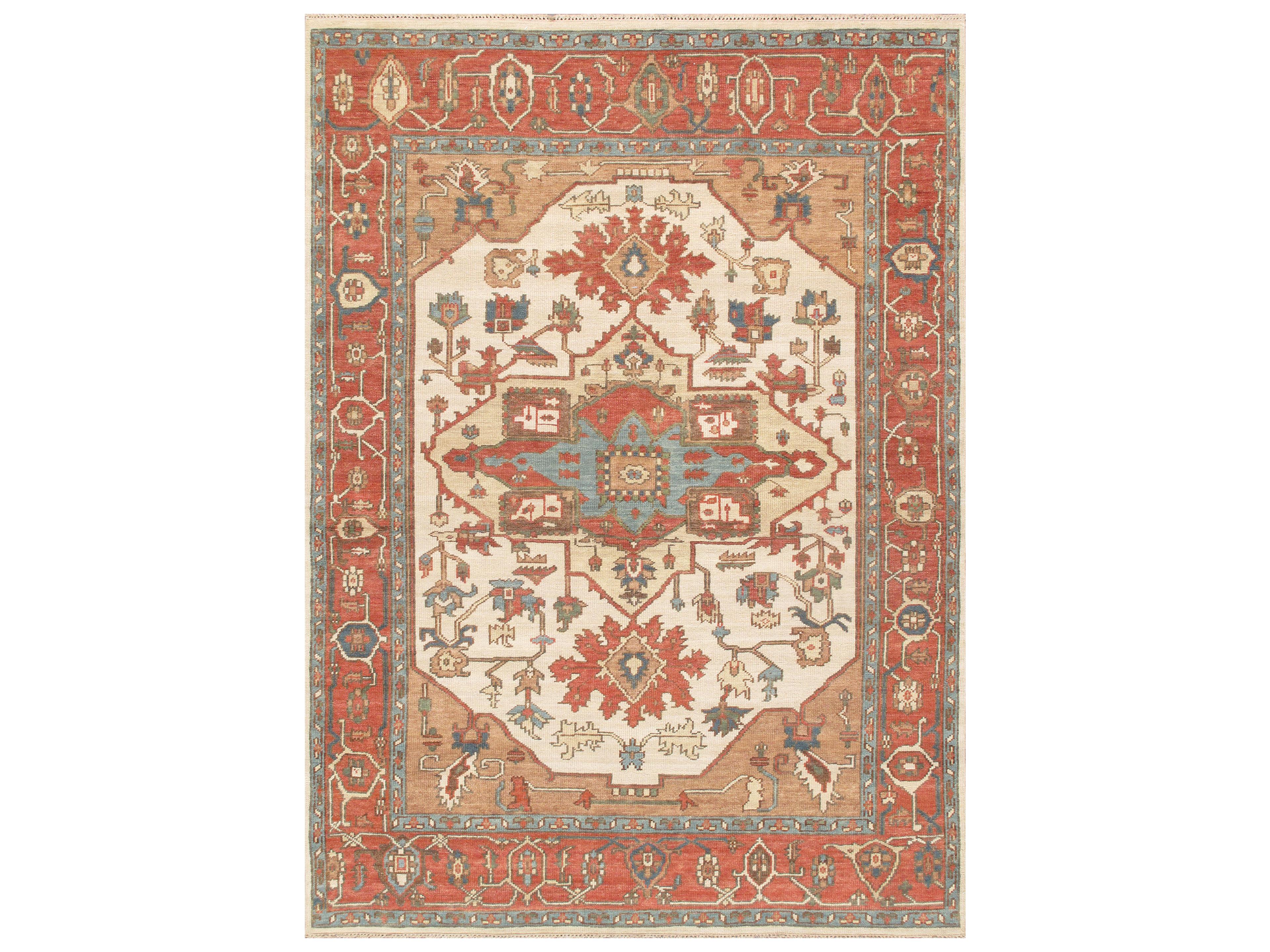 Pasargad Home Serapi Rust Oriental Area Rug