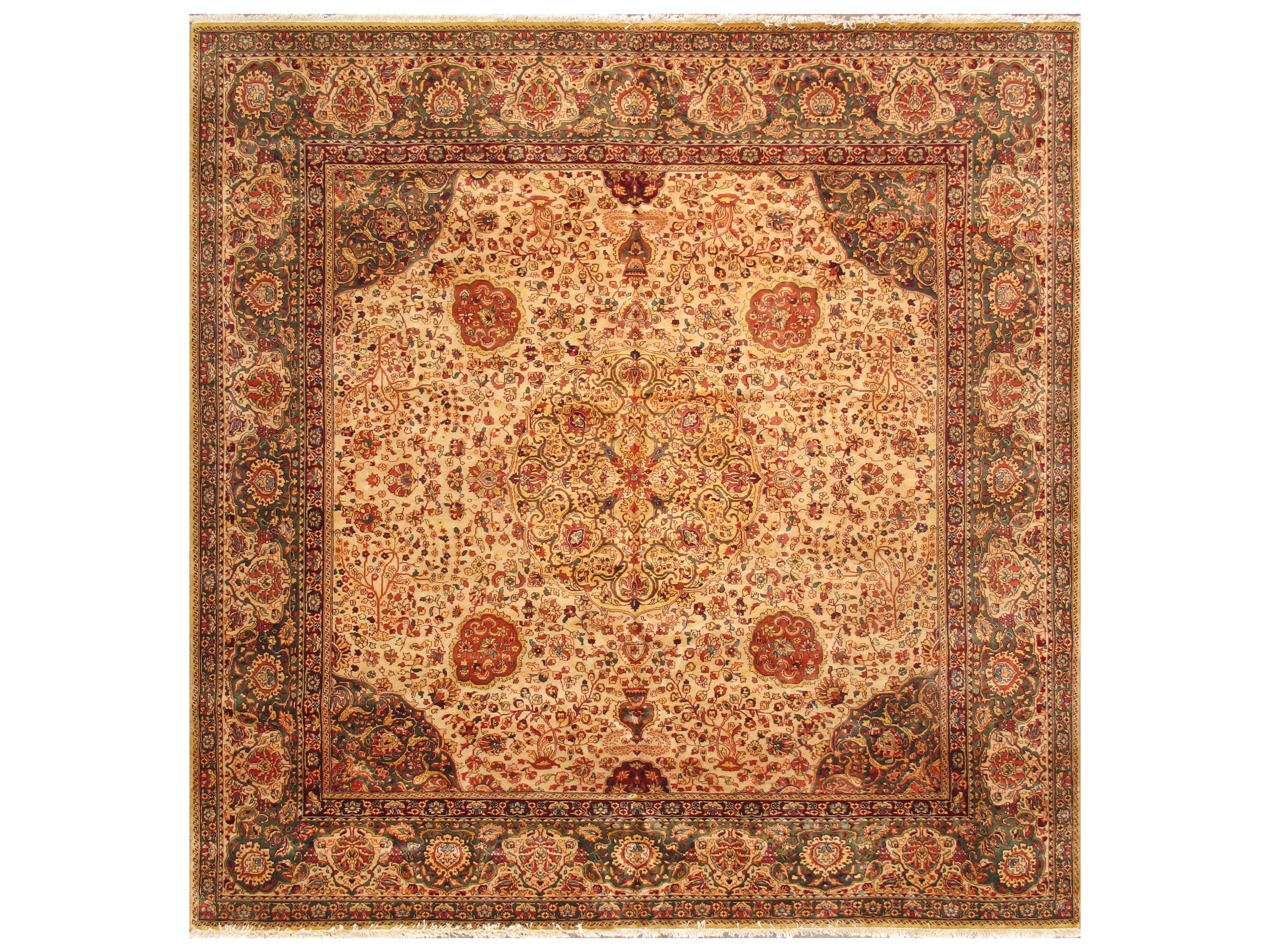Pasargad Home Agra Bordered Area Rug