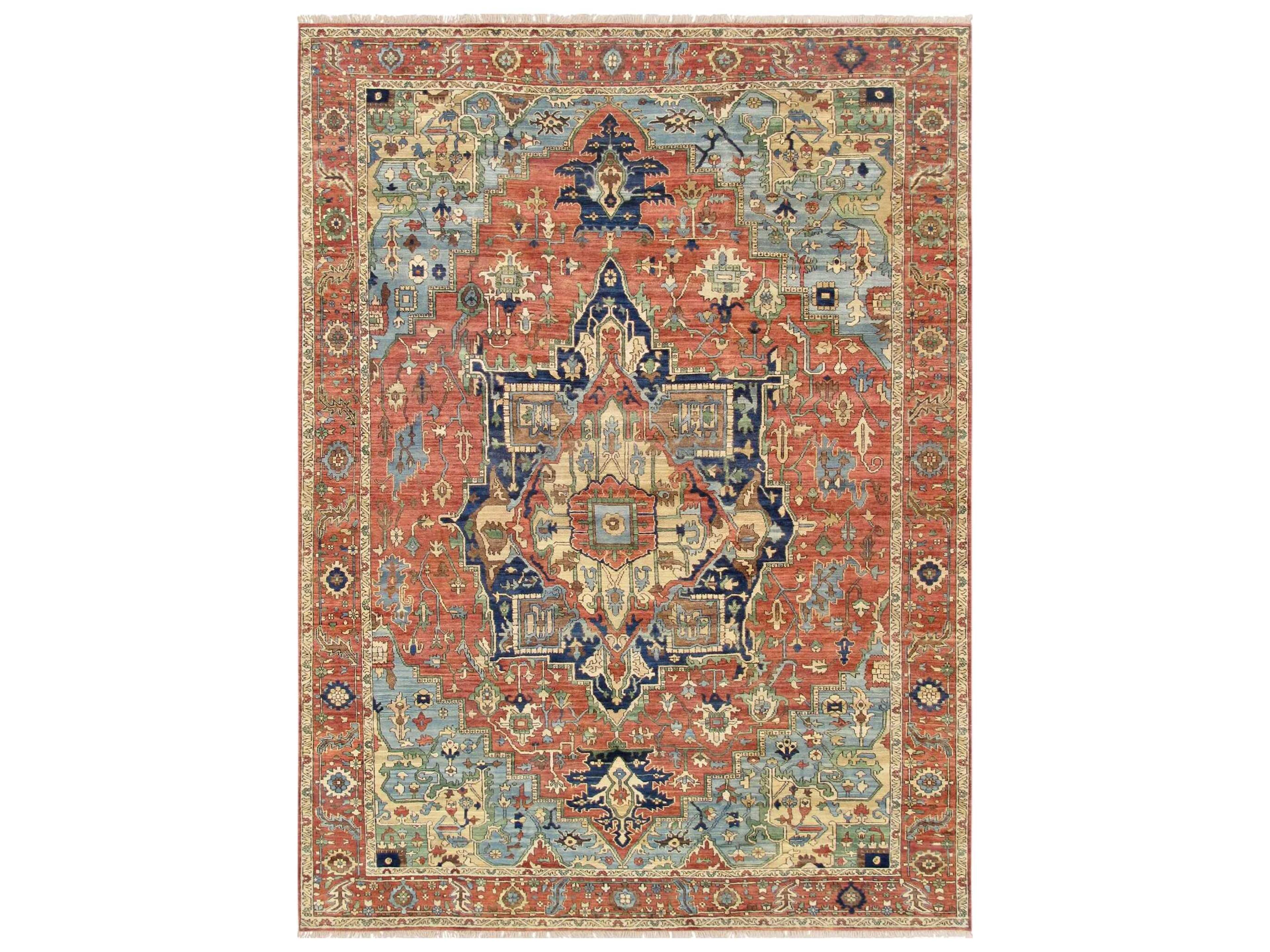 Pasargad Home Serapi Bordered Area Rug