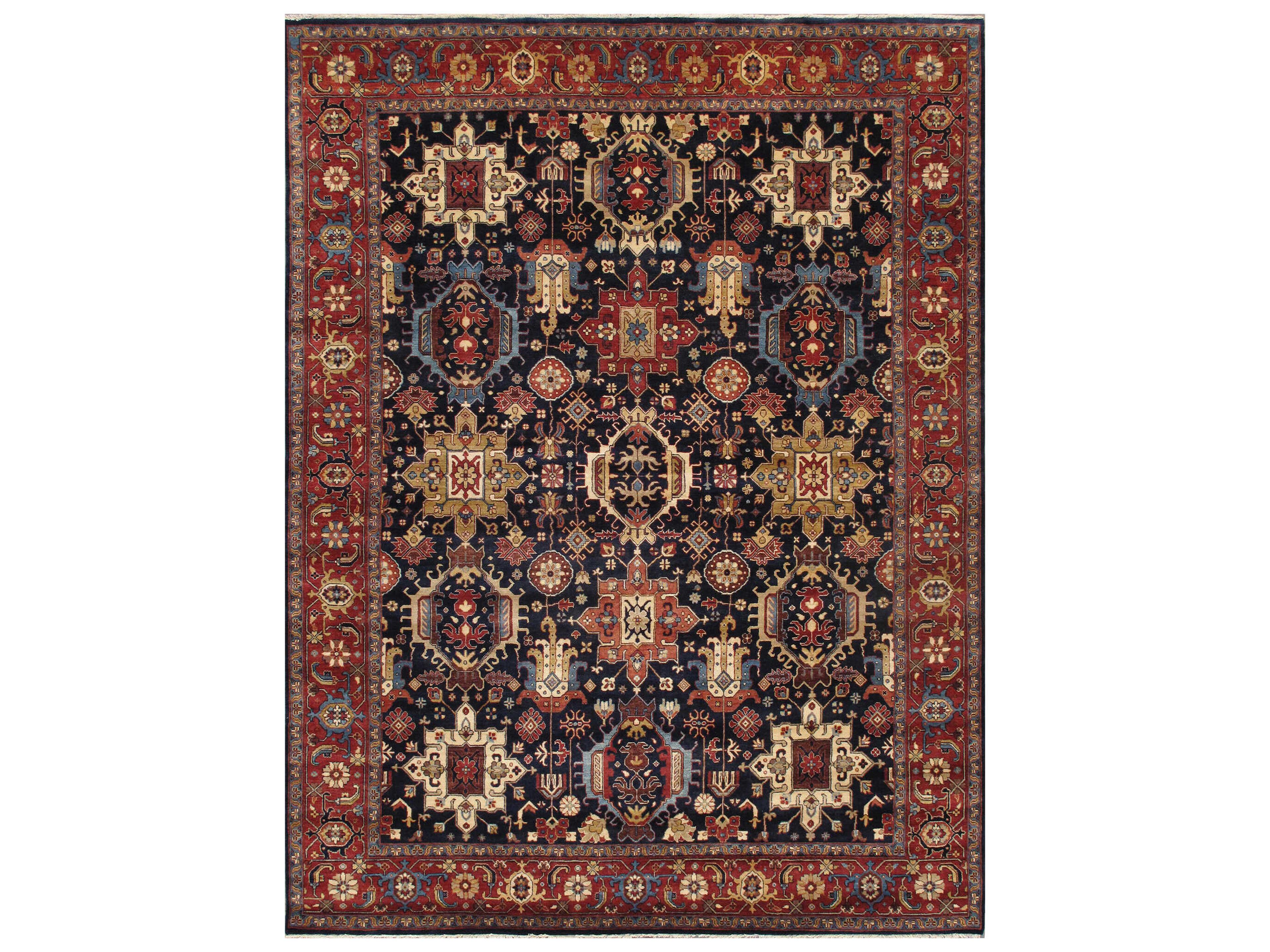 Pasargad Home Azerbaijan Bordered Area Rug