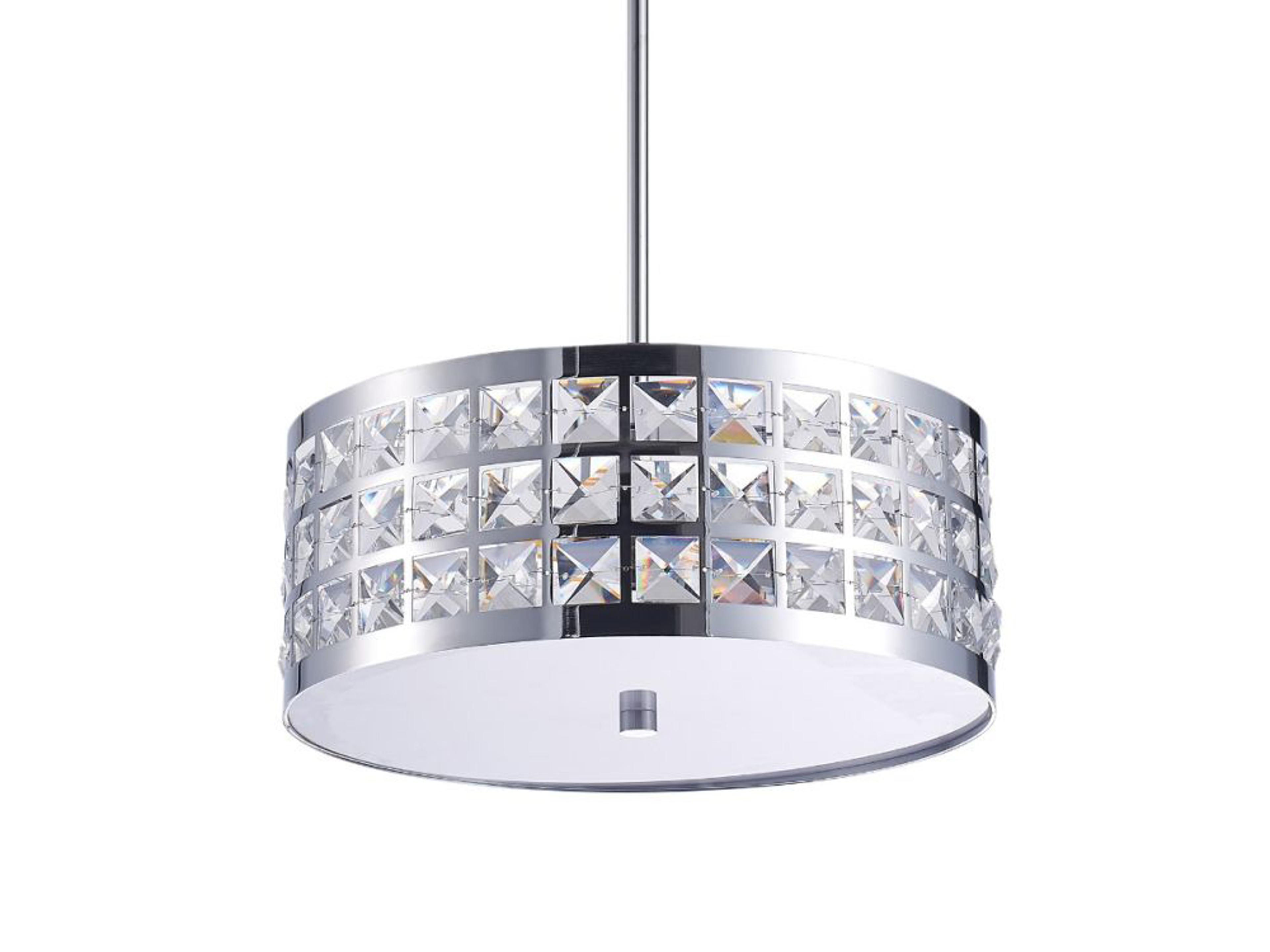Pasargad Home Bliss Hermoza 2-Light Silver Clear Round Pendant