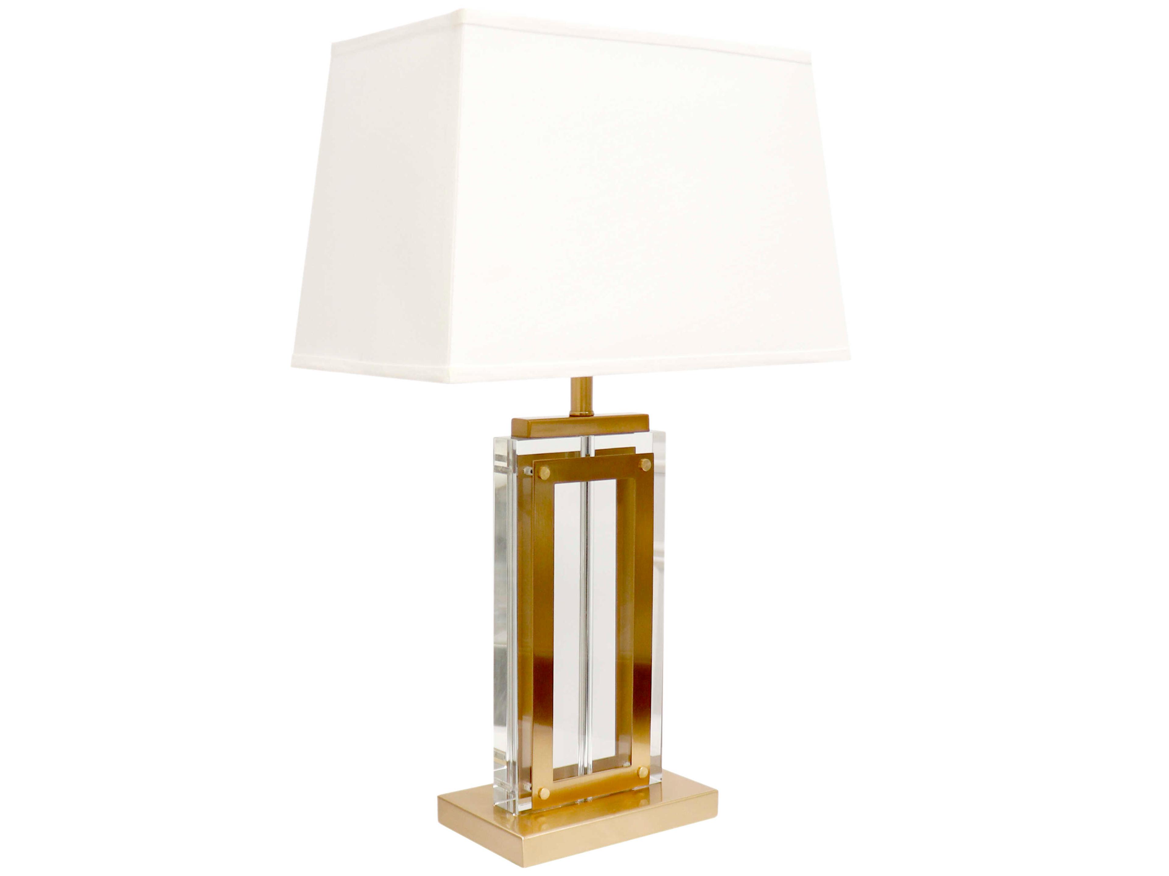 Pasargad Home Regal Astoria Clear Gold Buffet Lamp