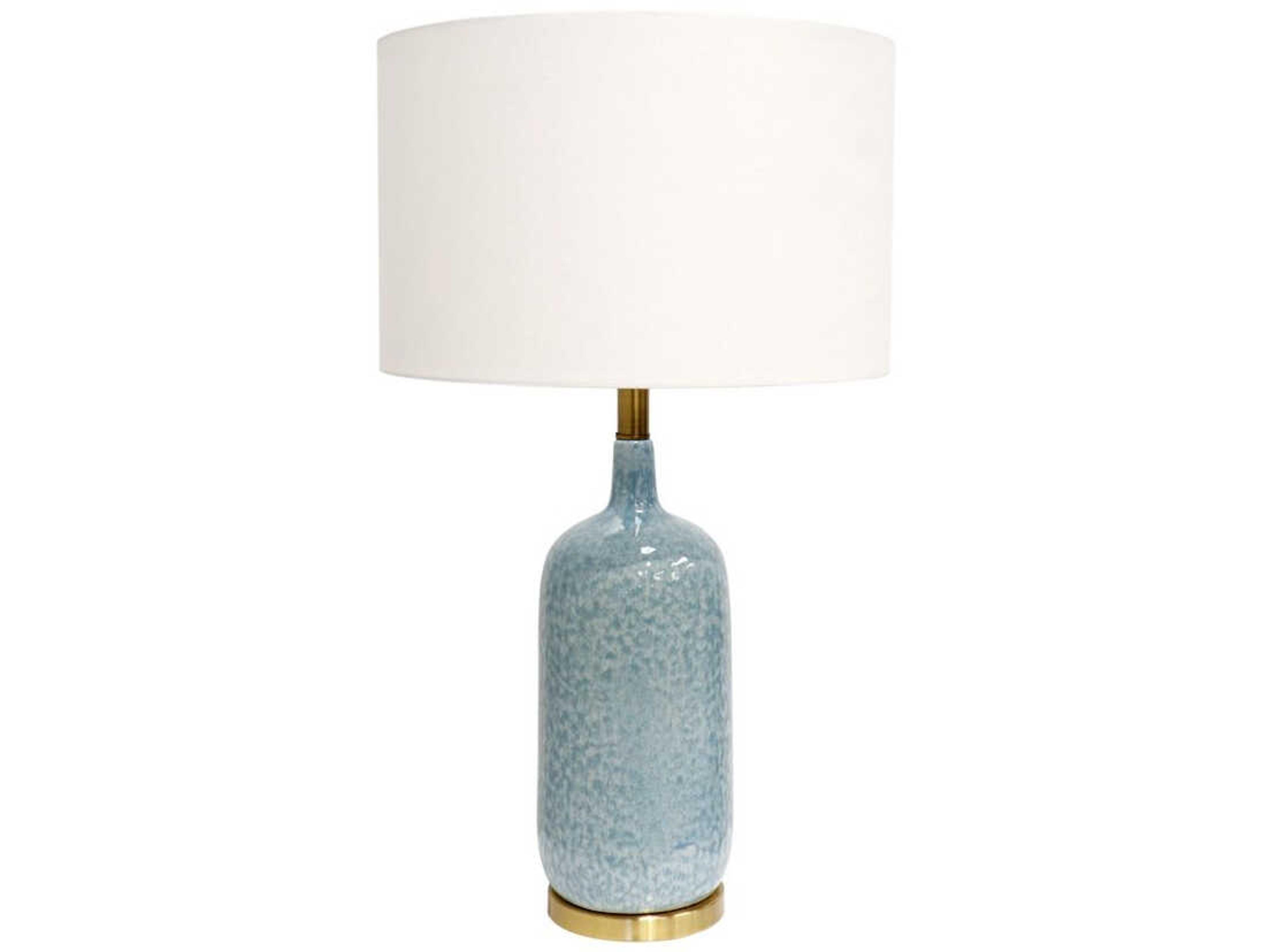 Pasargad Home Regal Tucson Blue Gold Buffet Lamp