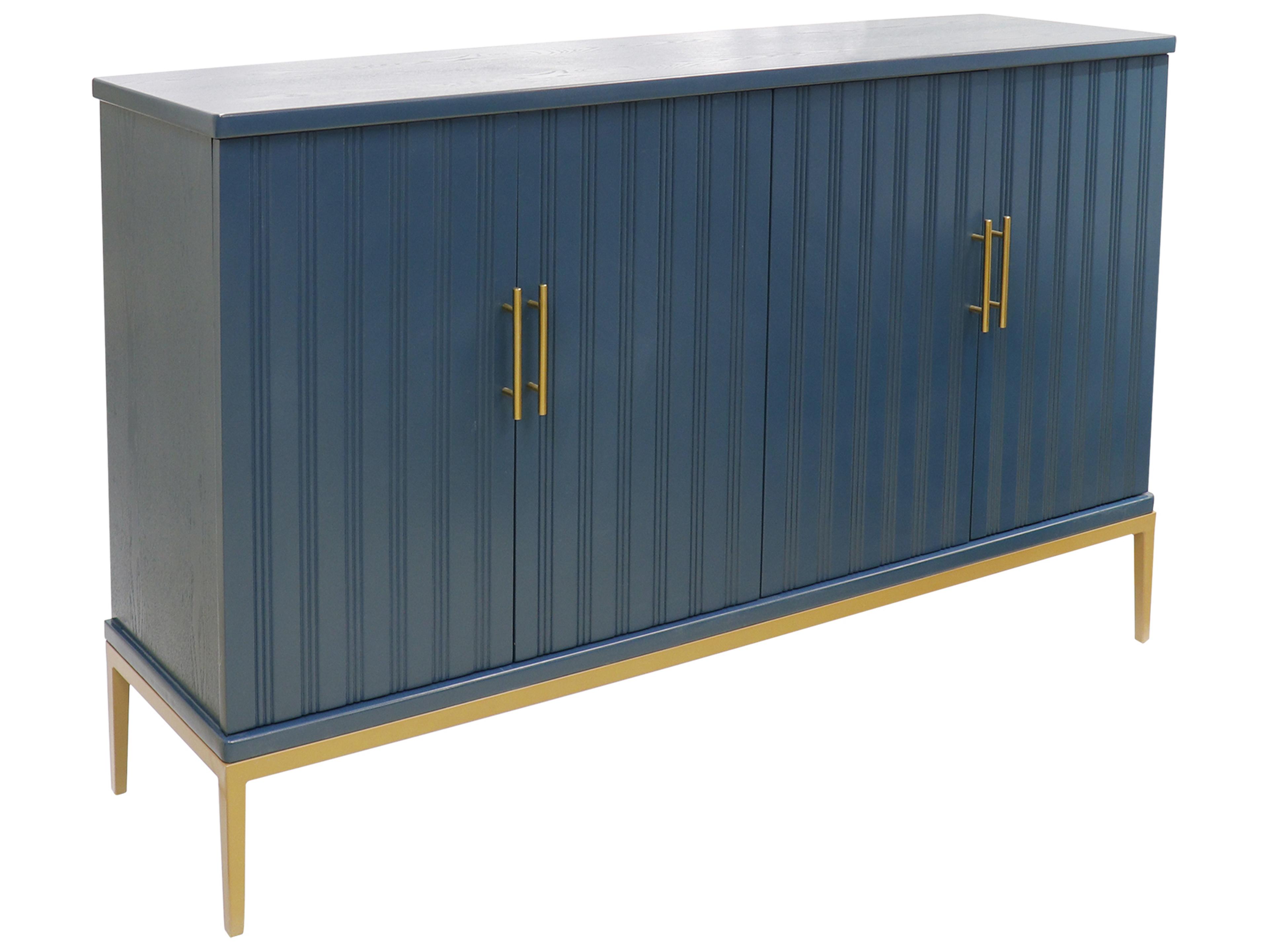 Pasargad Home Calypso Edgar 59" Teal Gold Sideboard
