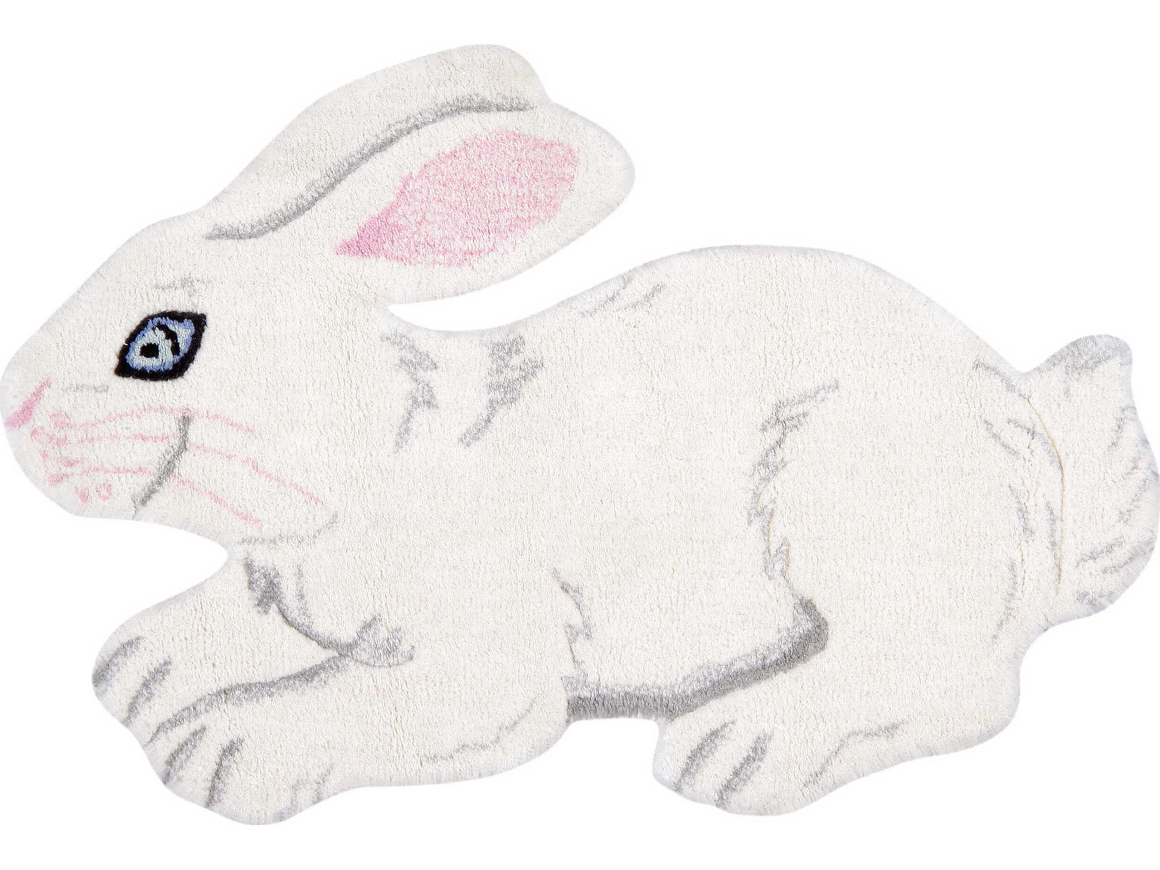 Pasargad Home Forest Bunny Animal Prints Area Rug