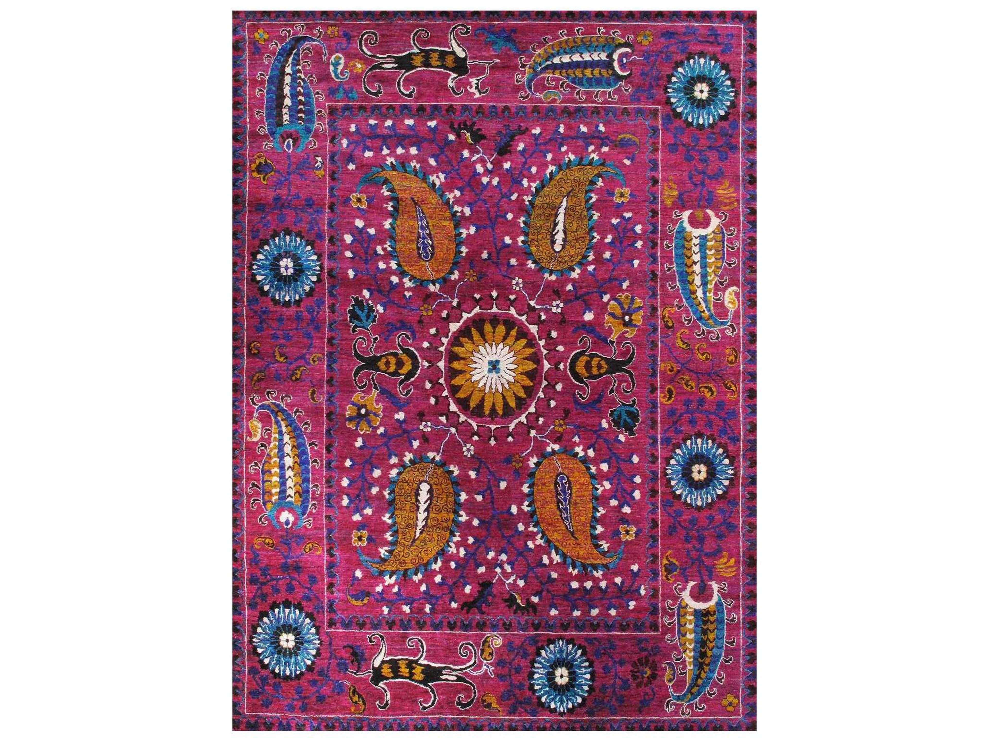Pasargad Home Azerbaijan Bordered Area Rug