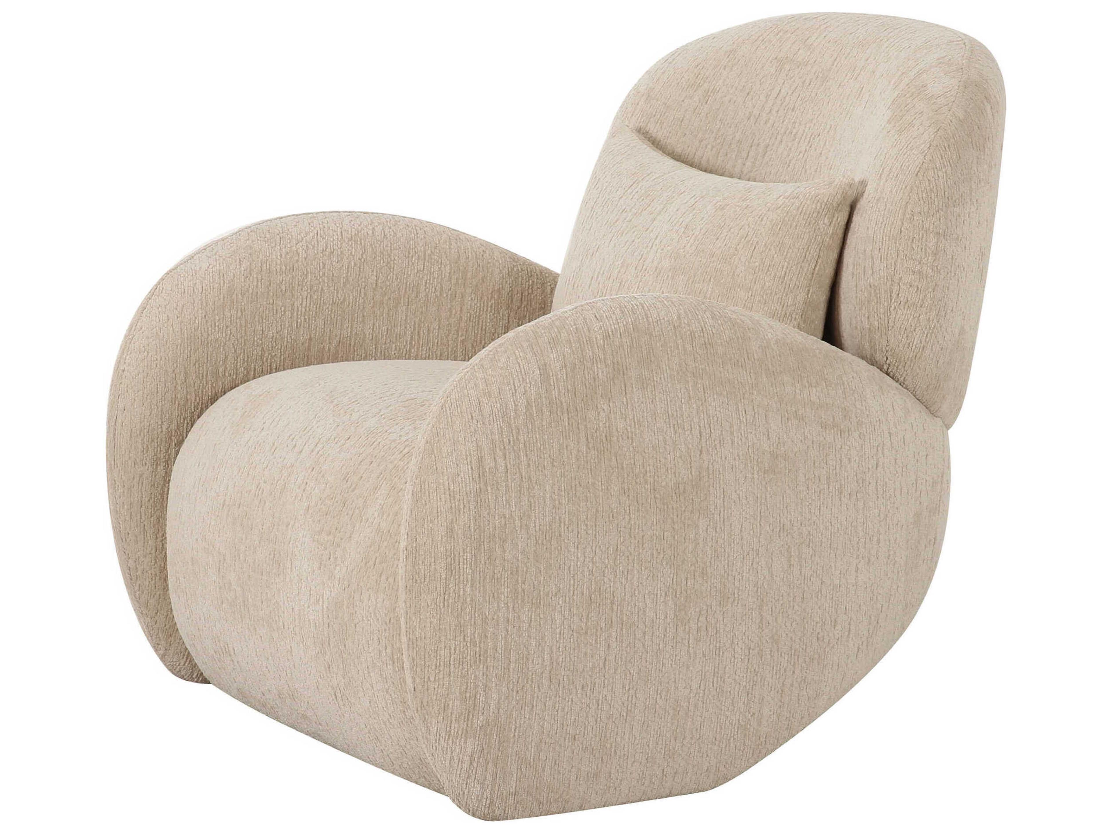 Pasargad Home Moderno Beige Accent Chair